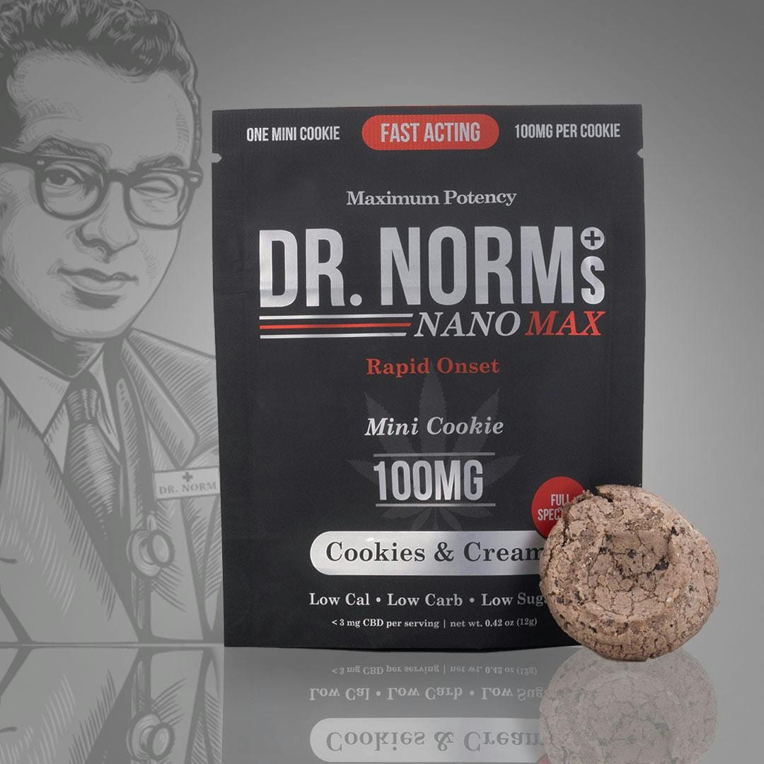 Cookies & Cream NANO MAX Mini Cookie 100mg - Dr. Norms -  - $13.50 - Edible