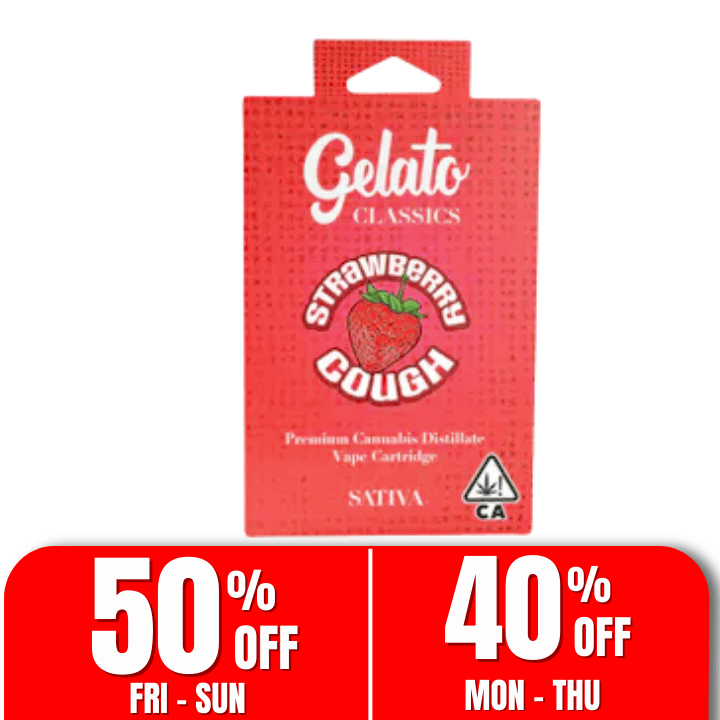 Gelato Classics | 1g - Strawberry Cough - Cartridge - Sativa - Gelato -  - $27 - Vape Carts