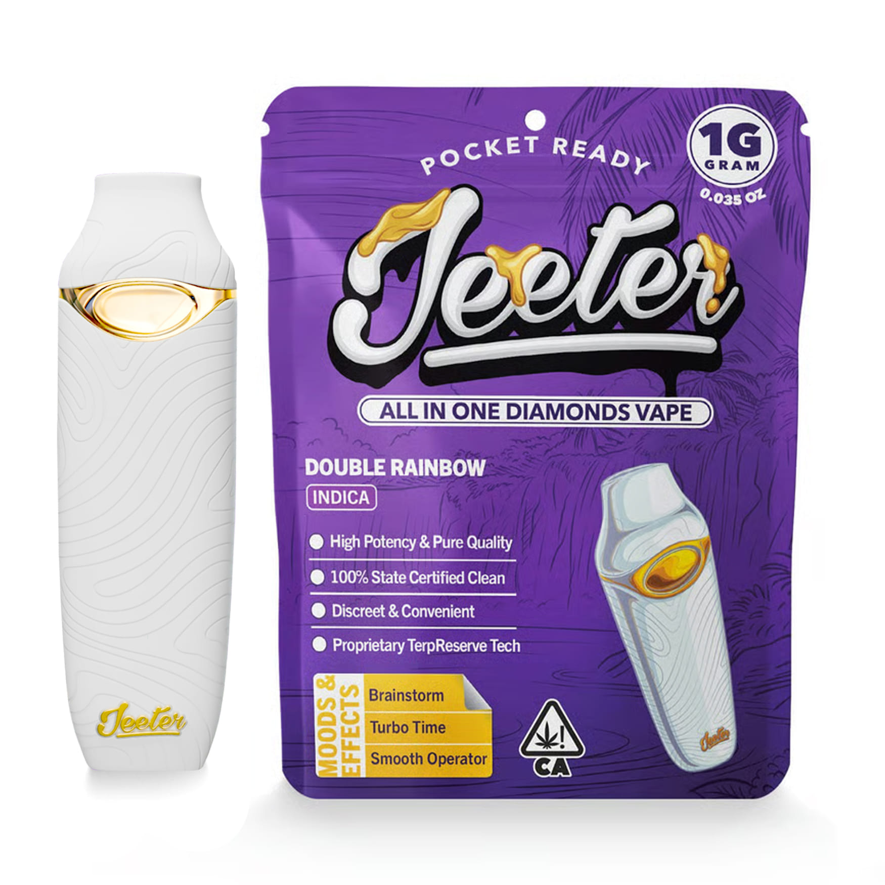 Double Rainbow (I) 1g Diamond AIO - Jeeter - Double Rainbow (I) - $29 - Vape Cartridge