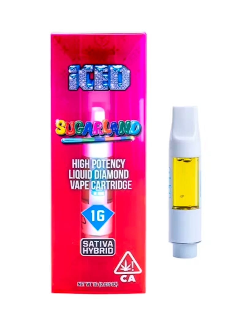 ICED - Vape Cartridge LIQUID DIAMONDS -  - 1g - Sugarland -  - $35.99 - Vape