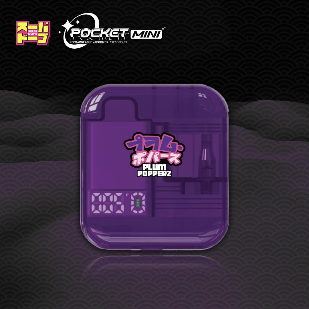 SuperDope - Plum Popperz - Pocket Mini AIO (Live Resin) - 1g - Super Dope -  - $39.99 - Disposable Vapes