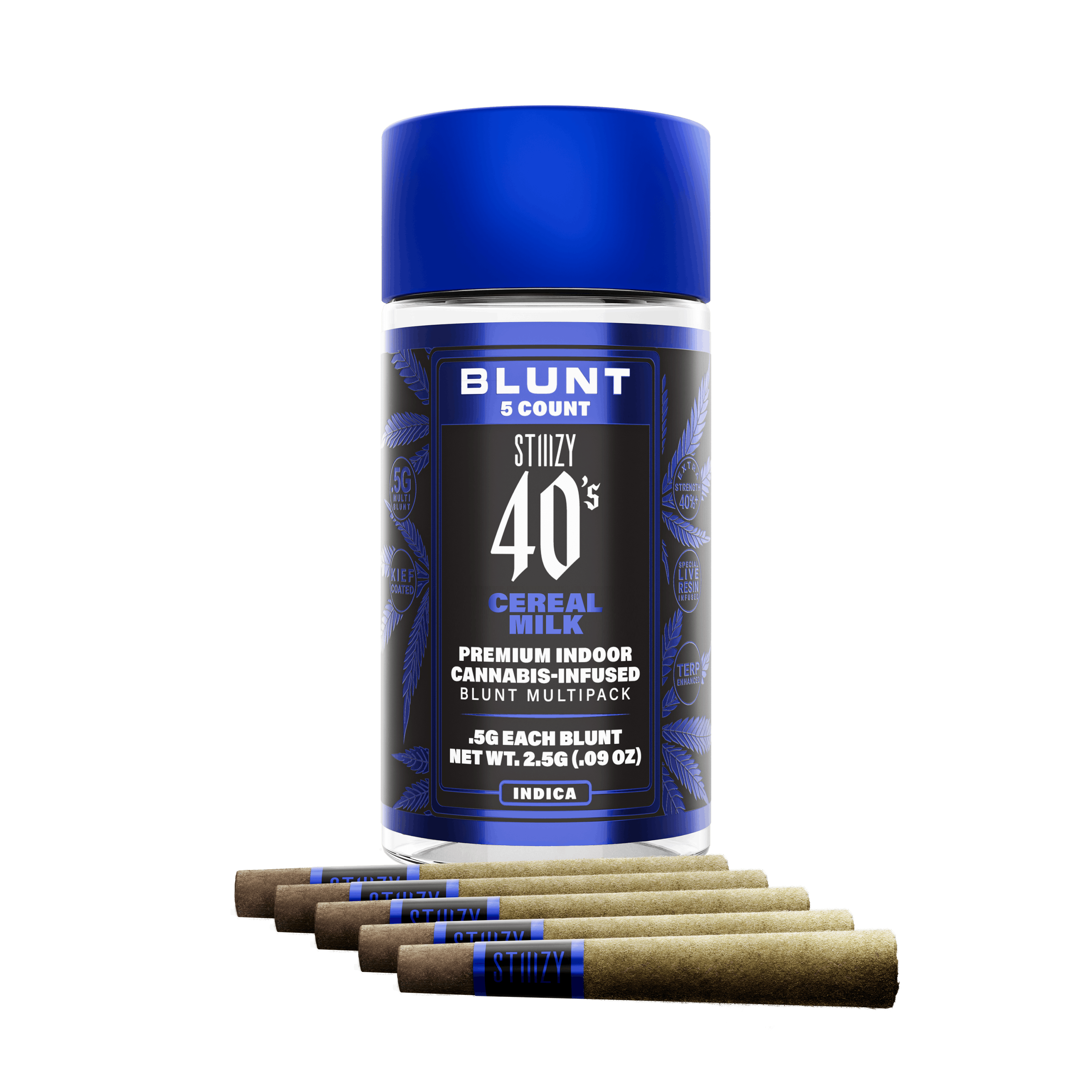 Cereal Milk - 40's Mini Blunts - STIIIZY - 2.5g (5-Pack) - $35.99 - Infused Pre-Rolls