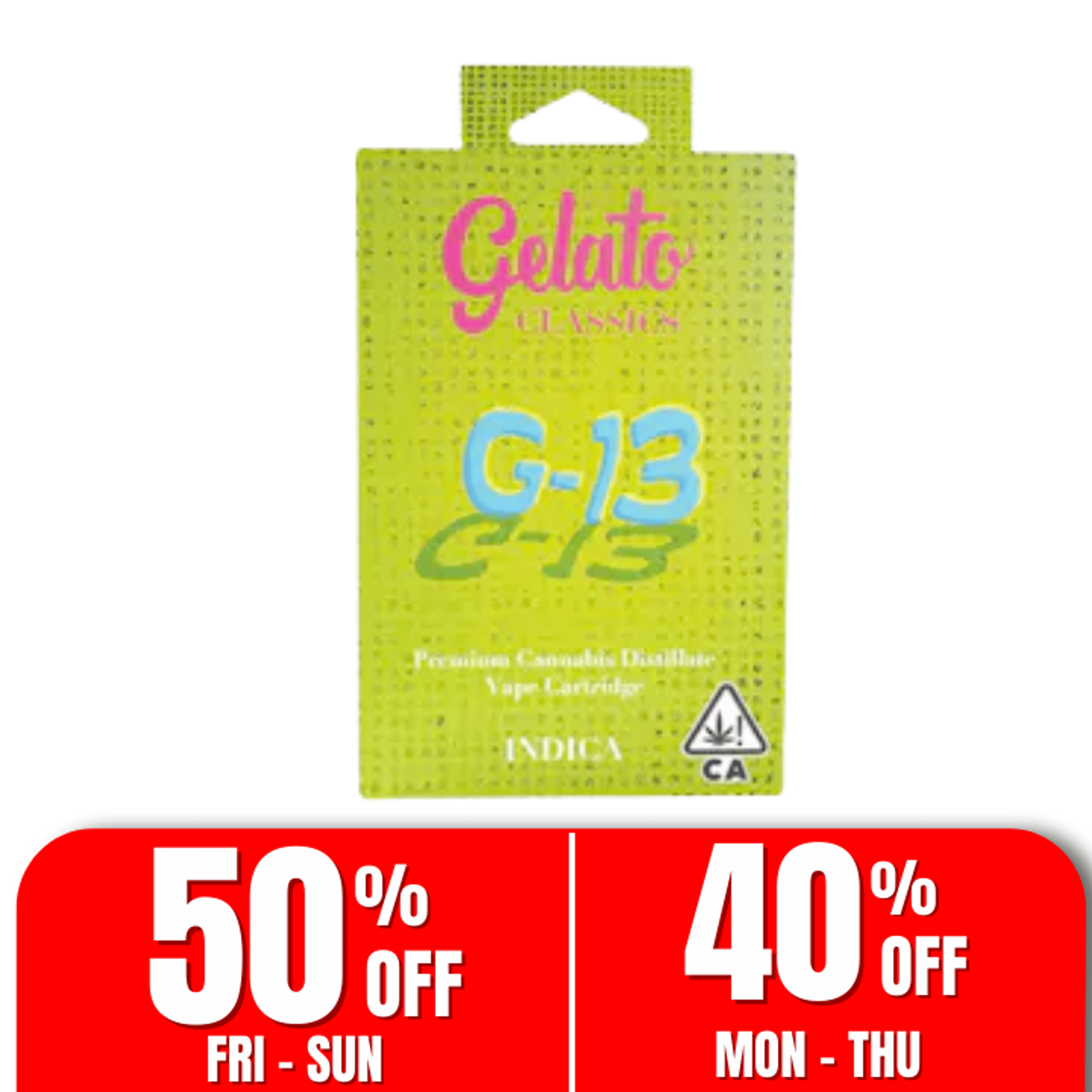 Gelato Classics | 1g - G-13 - Cartridge - Indica - Gelato - - $27 - Vape Carts