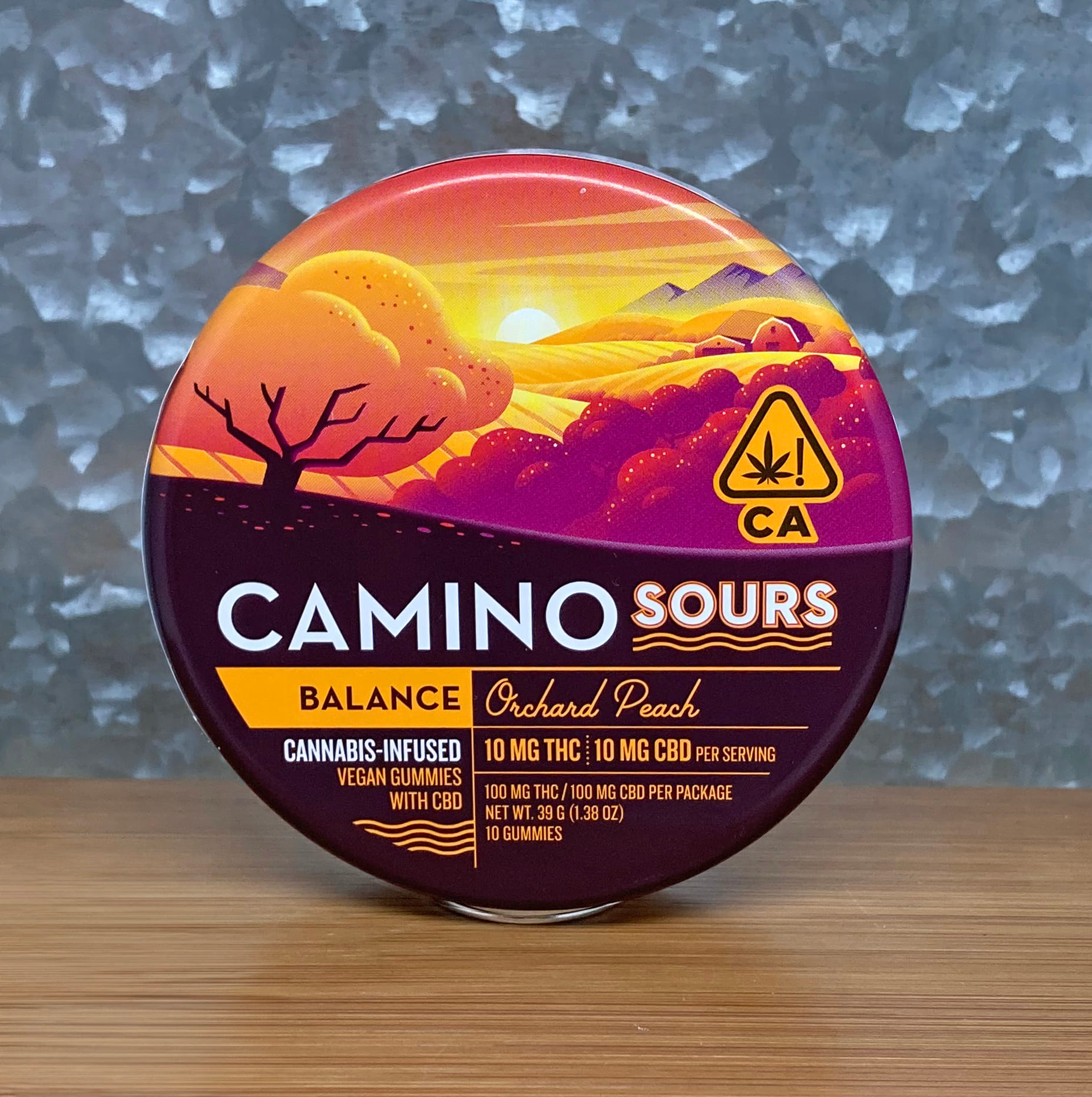 Orchard Peach 1:1 Balance Camino Sours - Kiva -  - $29 - Edible