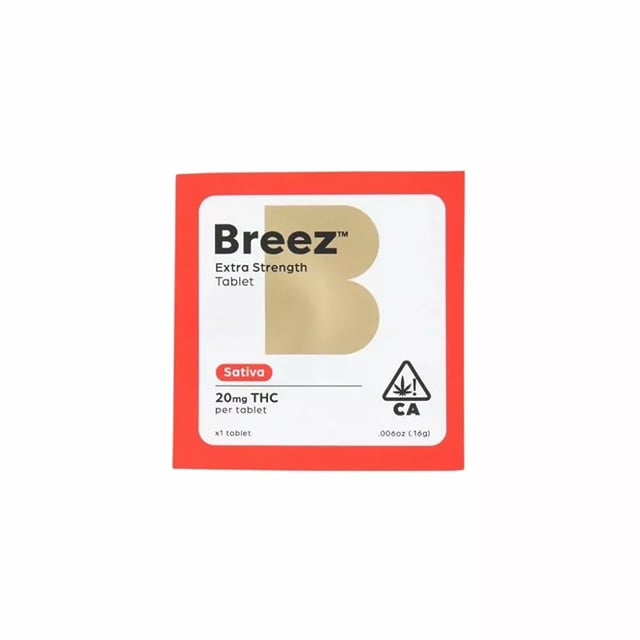 Breez - Extra Strength 20mg THC Tablet - Sativa