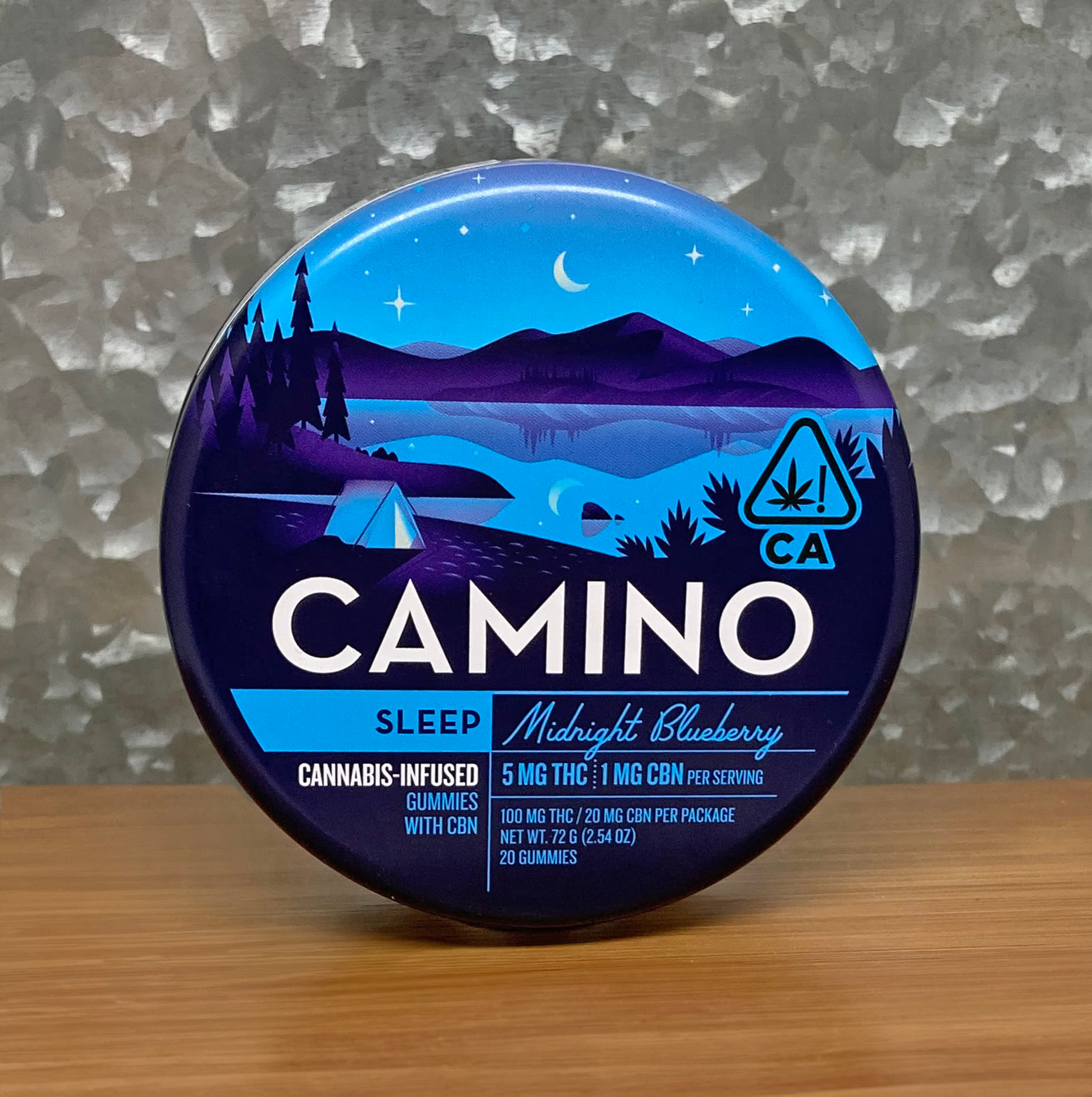Midnight Blueberry Sleep Camino Gummies 100mg - Kiva -  - $29 - Edible