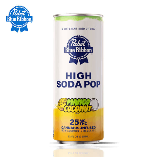 Pabst Blue Ribbon – Mango Coconut High Seltzer – 25mg - Pabst -  - $6.99 - Beverages