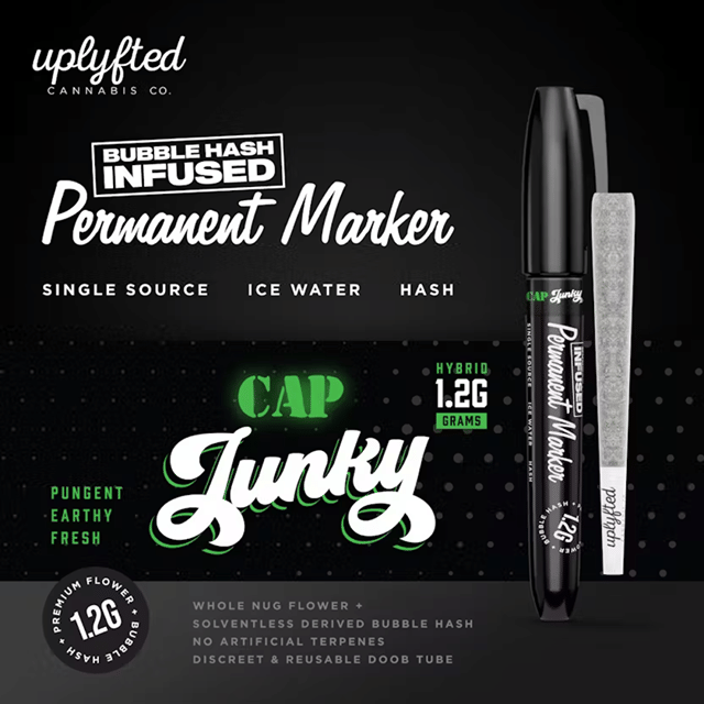 Bubble Hash Infused Pre-Roll 1.2g - Permanent Marker X Cap Junky
