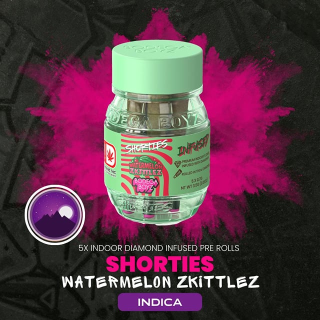 Watermelon Zkittlez | Shorties 5 Pre-Rolls
