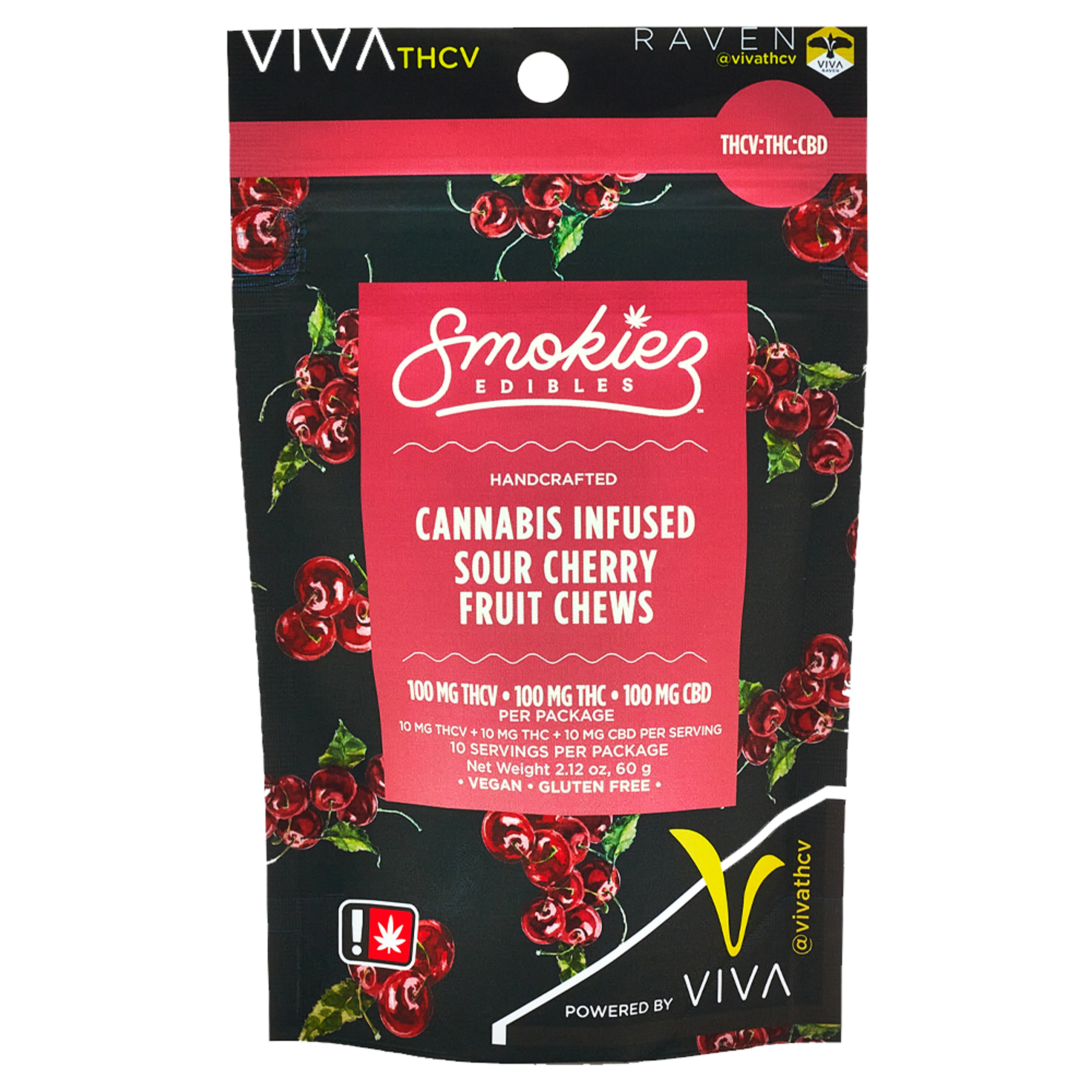 Sour Cherry 2:1 THCV - Smokiez - Sour Cherry - $15.50 - Edibles