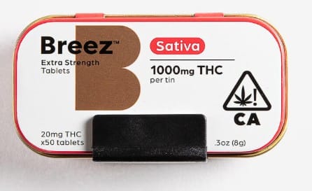 Extra Strength Tablet Tin SATIVA 1000mg - Breez Brand -  - $45 - Pill