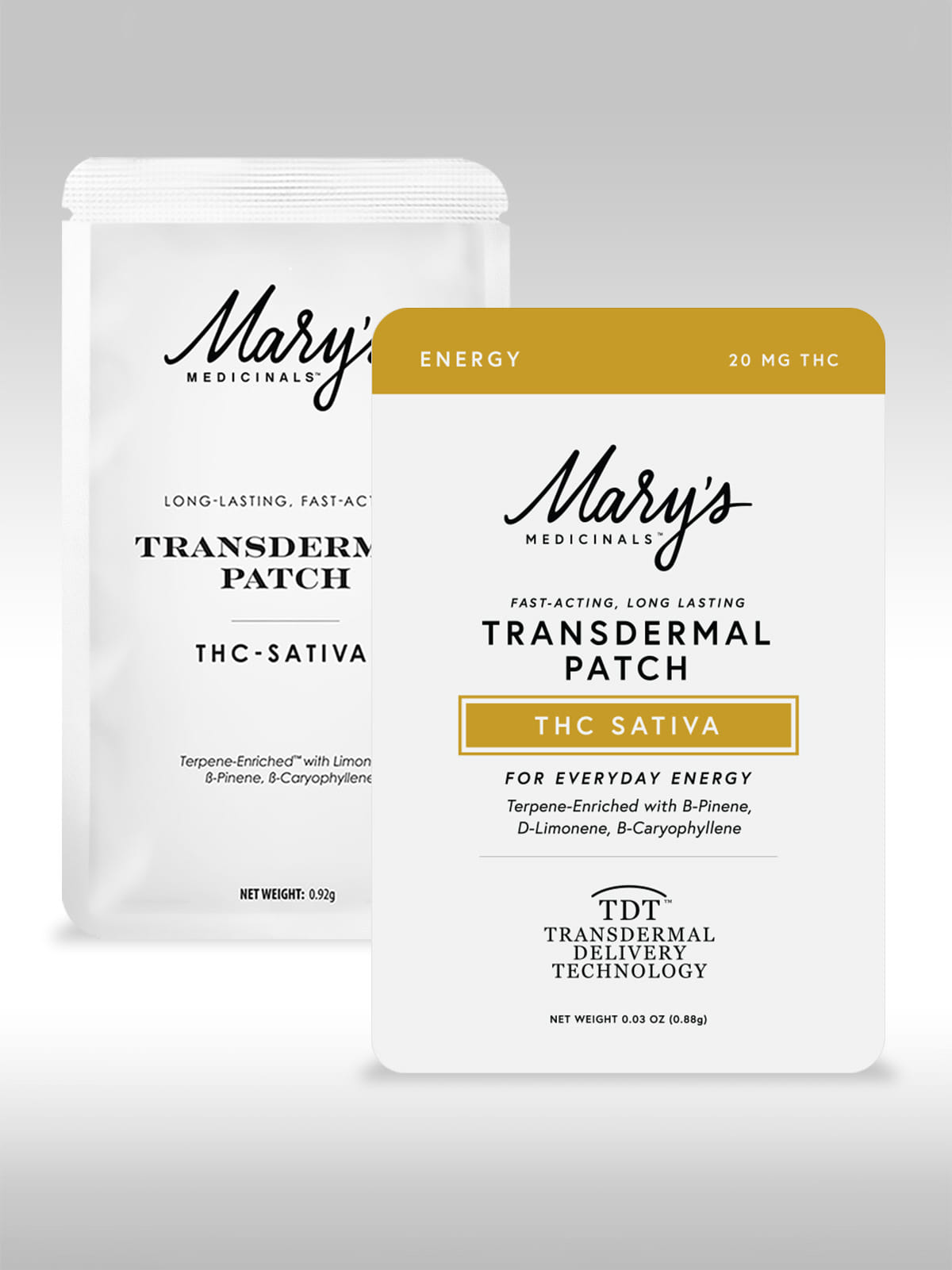 Marys Medicinals-Transdermal Patches-Energy Sativa-1ct-(20mgTHC)- - Mary's Medicinals -  - $10 - Topicals