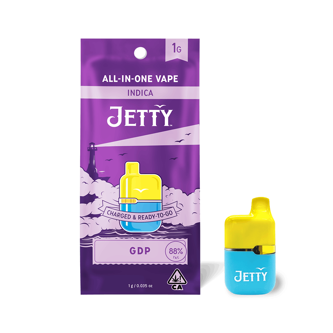 GDP - 1G High THC Mini Tank All-In-One - Jetty Extracts - GDP AIO (I) - $32 - Cartridges