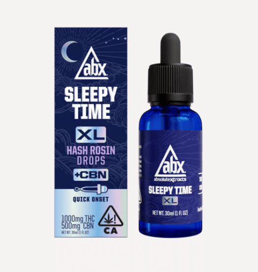 ABX - Sleepy Time XL Hash Rosin Drops + CBN - 1000mg THC / 500mg CBN - 30ml - ABX -  - $55.99 - Tincture & FSO & Capsule