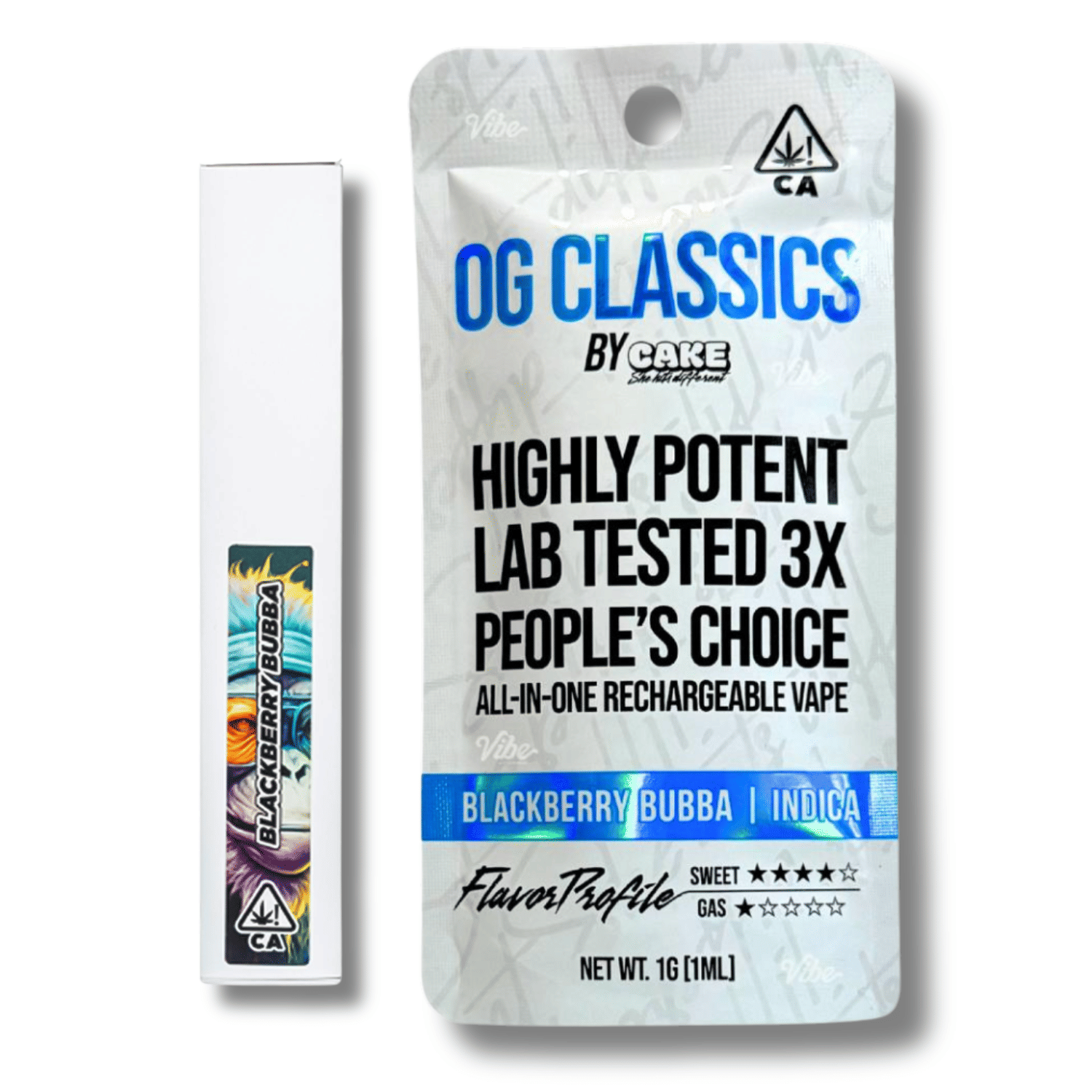 Blackberry Bubba 'Classics' 1g AIO - Cake -  - $18 - Vapes