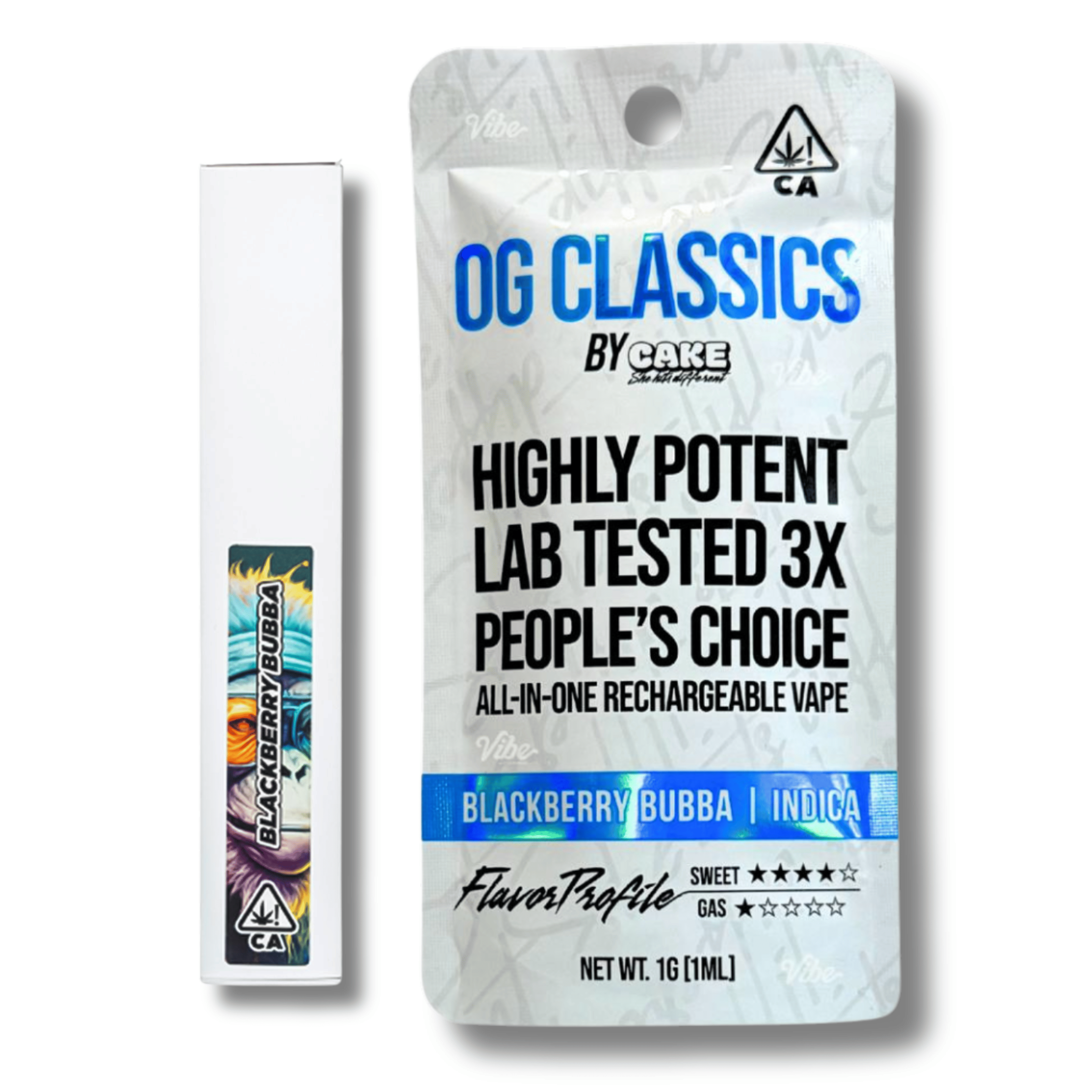 Blackberry Bubba 'Classics' 1g AIO - Cake - - $18 - Vapes