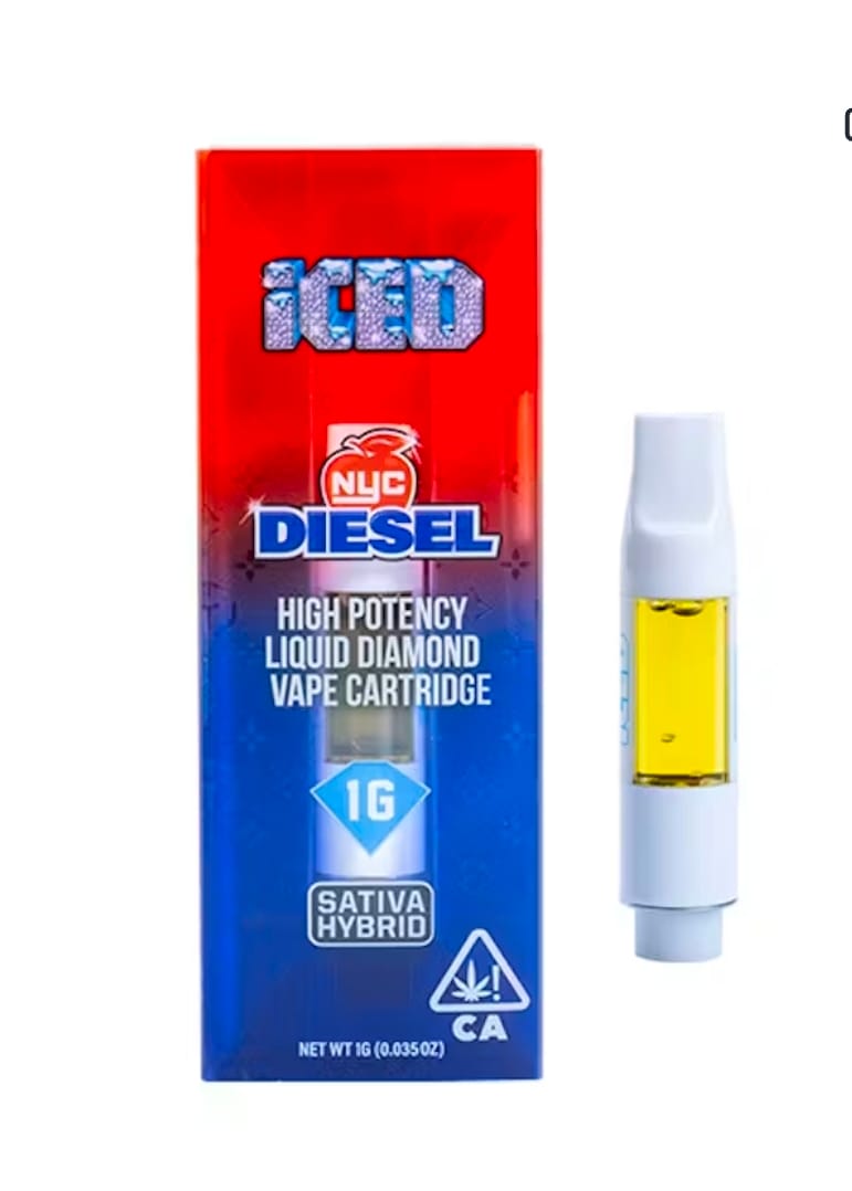 ICED - Vape Cartridge  LIQUID DIAMONDS -- 1g - NYC Diesel -  - $35.99 - Vape