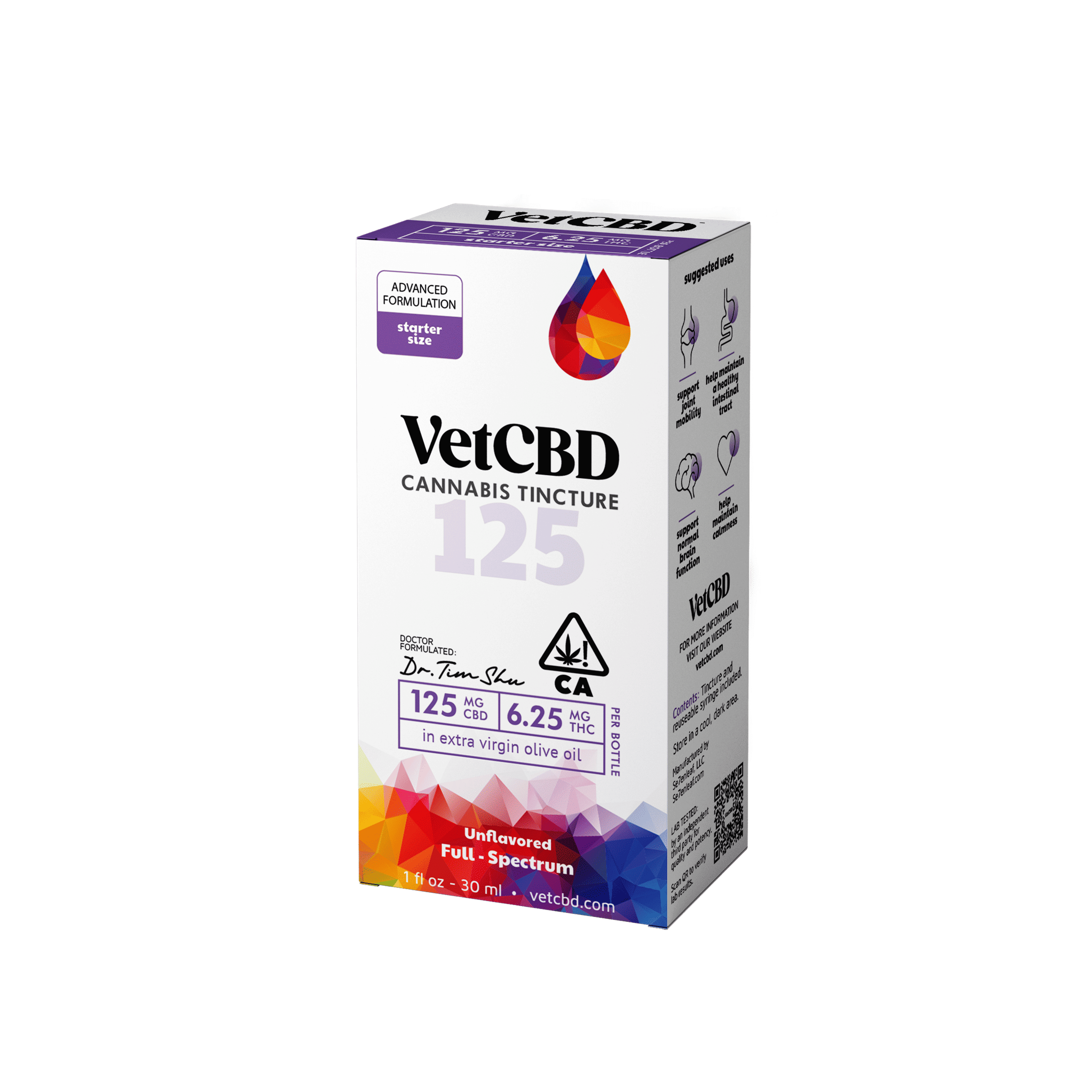 Regular Strength CBD Tincture - VetCBD - 1oz (125mg CBD) - $34.99 - Tinctures