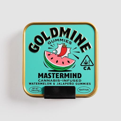 Mastermind Watermelon & Jalapeño Gummy Tin 100MG - Breez -  - $17.50 - Edibles