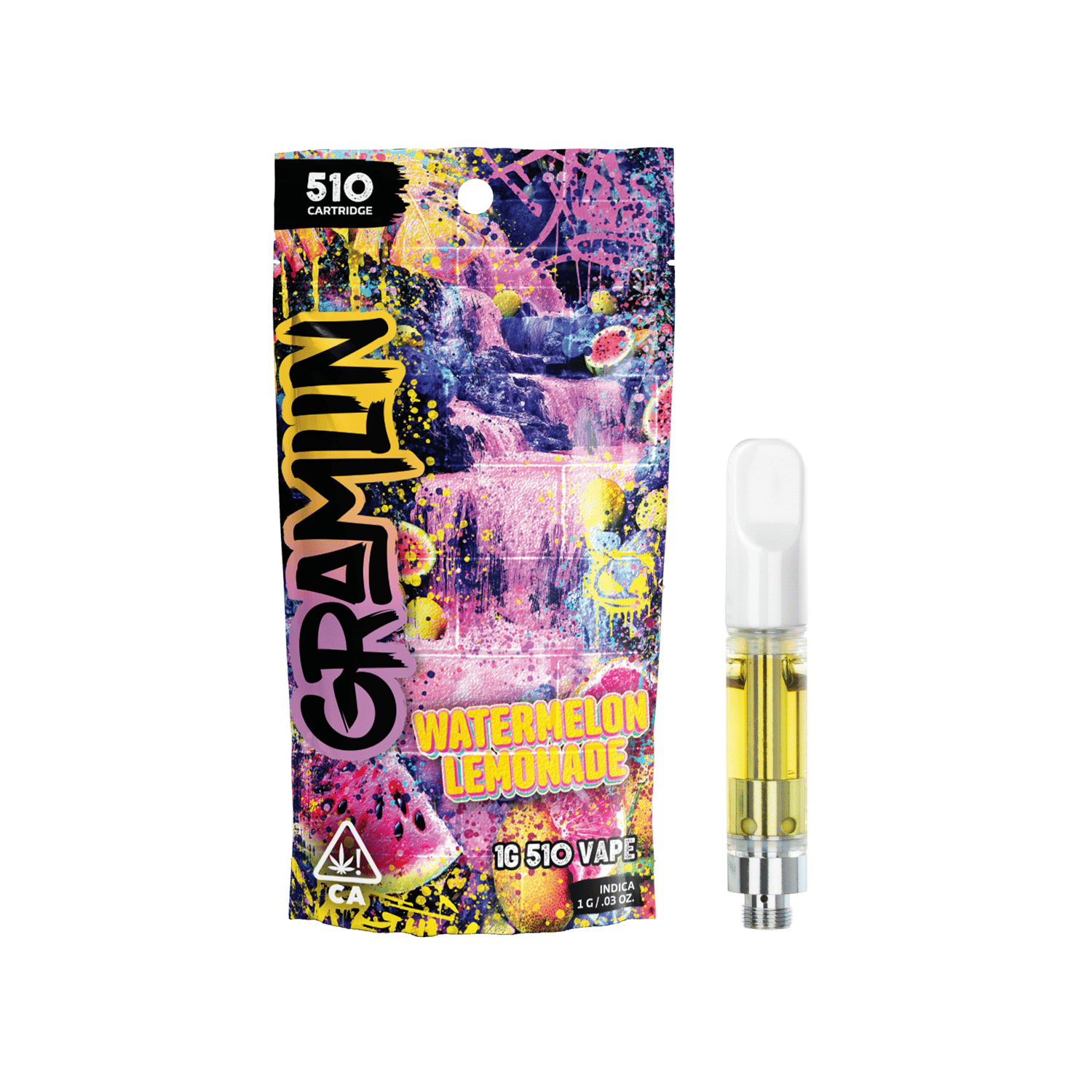 Watermelon Lemonade Cartridge - 1g - Gramlin -  - $25 - Cartridges / Pods