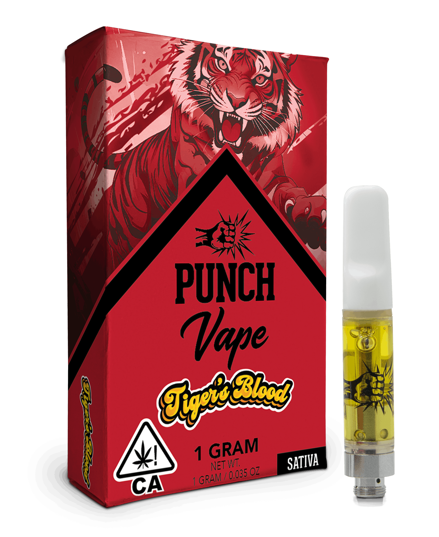 Tiger's Blood (1g) (Sativa) Cart - Punch Edibles & Extracts -  - $14.40 - Vapes