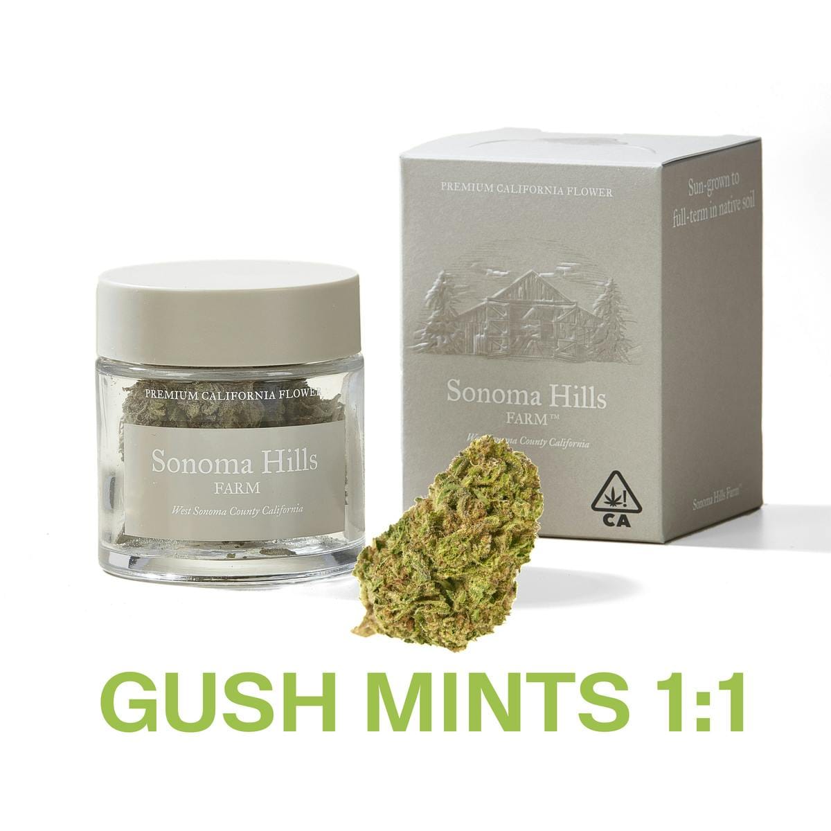 Gush Mints 1:1 3.5g Flower Jar - Sonoma Hills Farm -  - $30 - Flower