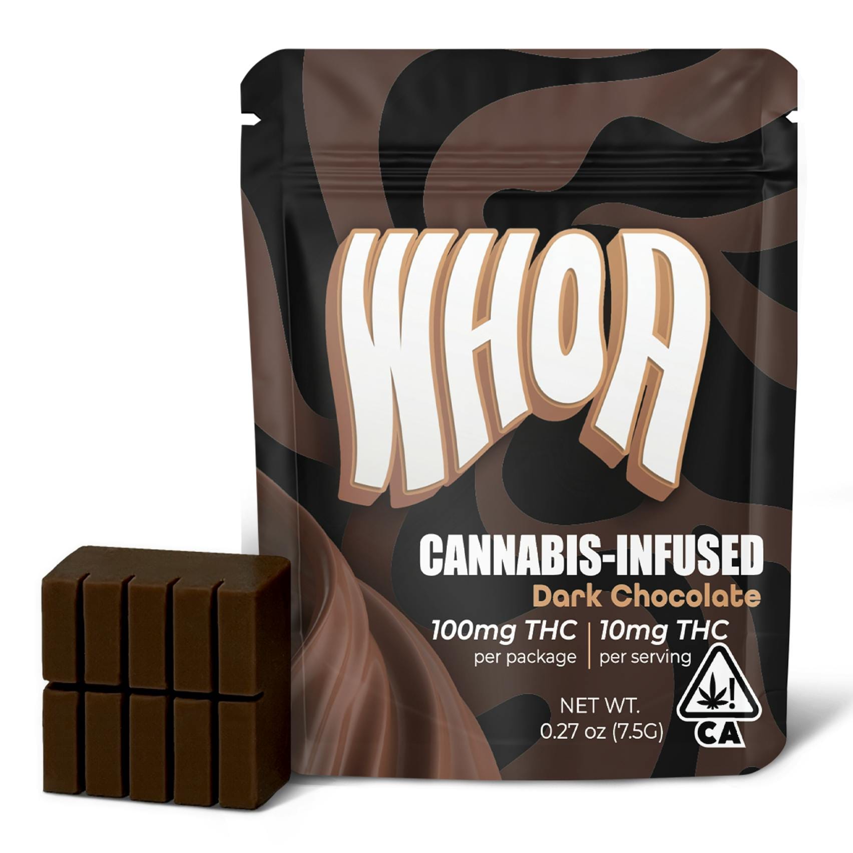 Dark Chocolate  - 100mg Chocolate Bite *B2G1 EVERYDAY* - WHOA - Dark Chocolate - $10 - Edibles