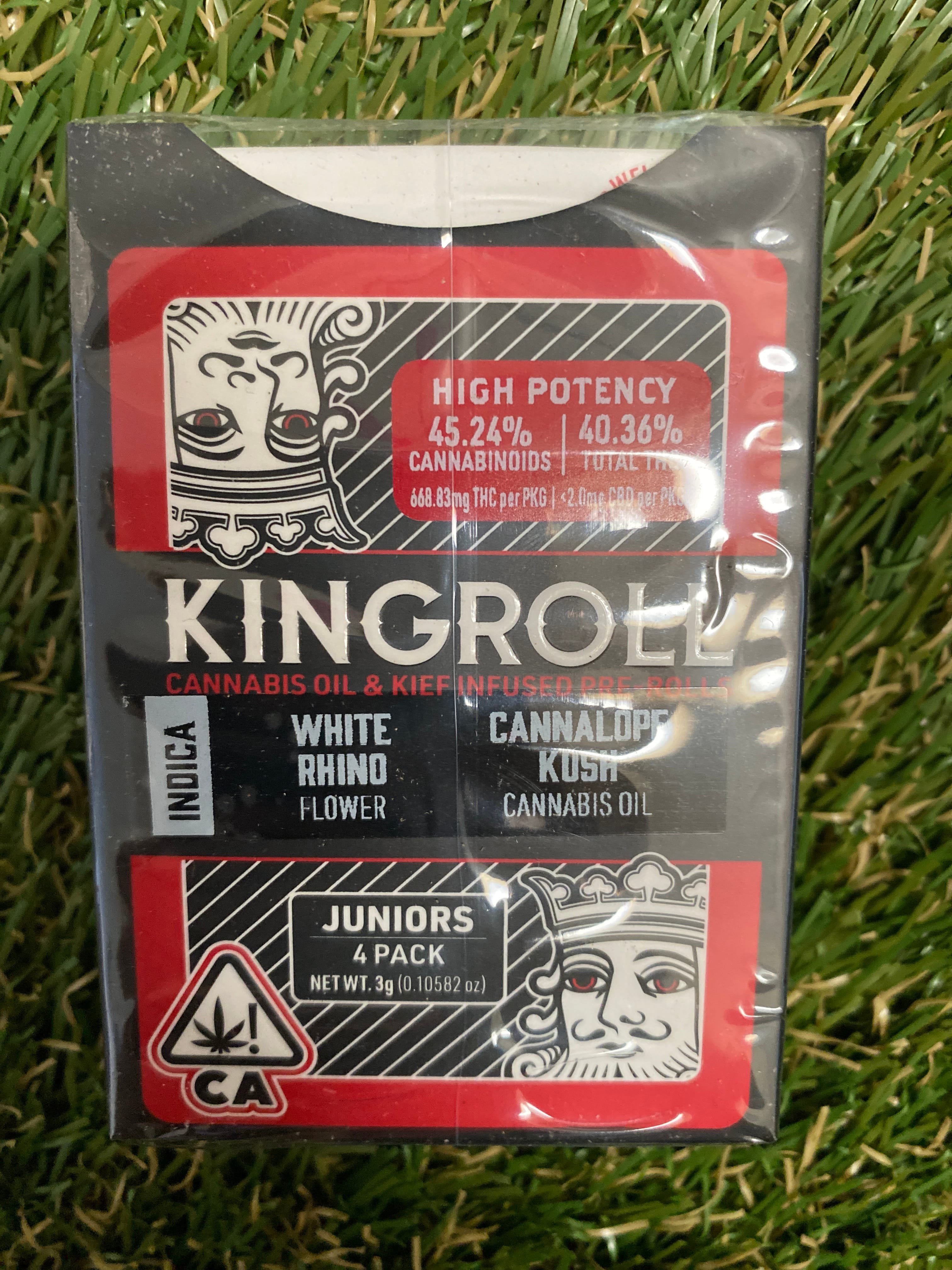 WHITE RHINO X CANNALOPE KUSH .75G 4PK INFUSED - KingRoll -  - $30 - Pre-Roll Infused