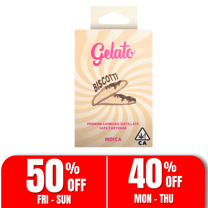 Gelato Flavor | 1g - Biscotti - Cartridge - Indica - Gelato -  - $27 - Vape Carts