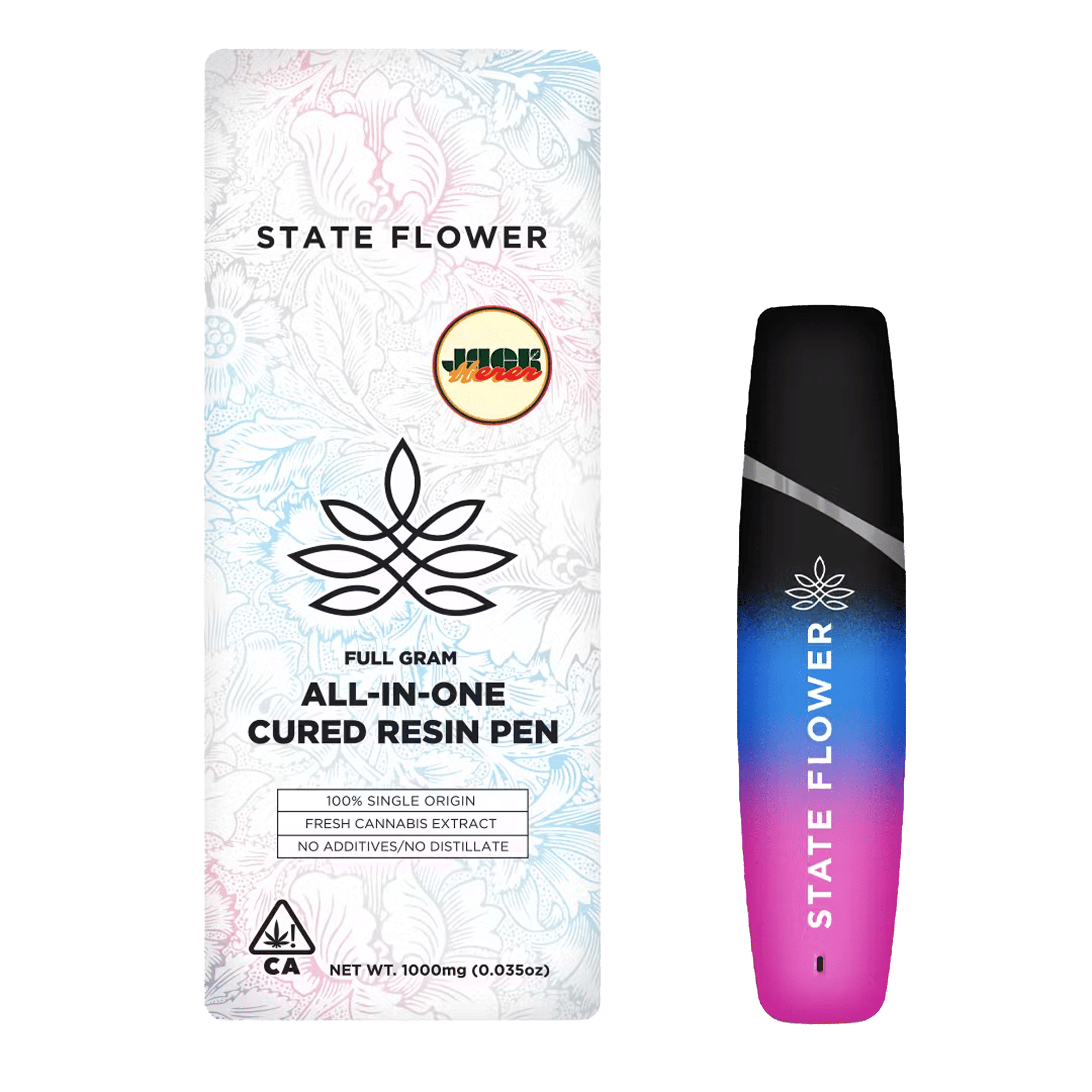 Jack Herer - Cured Resin - Disposable - State Flower Cannabis - One Gram - $34.99 - Disposable Vape (All-In-One, Battery Built-In)