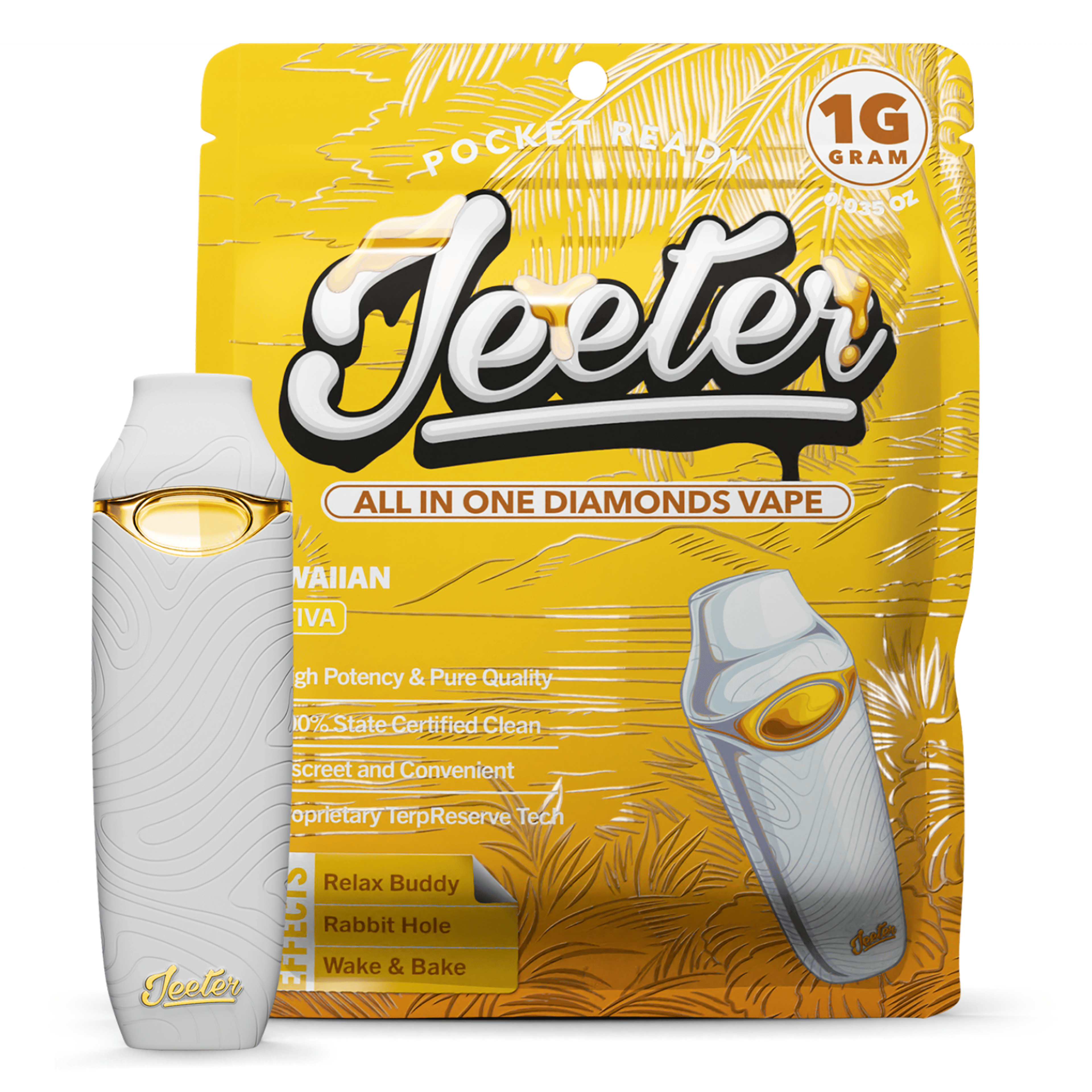 Hawaiian Liquid Diamonds AIO 1g - Jeeter - - $31 - Vapes