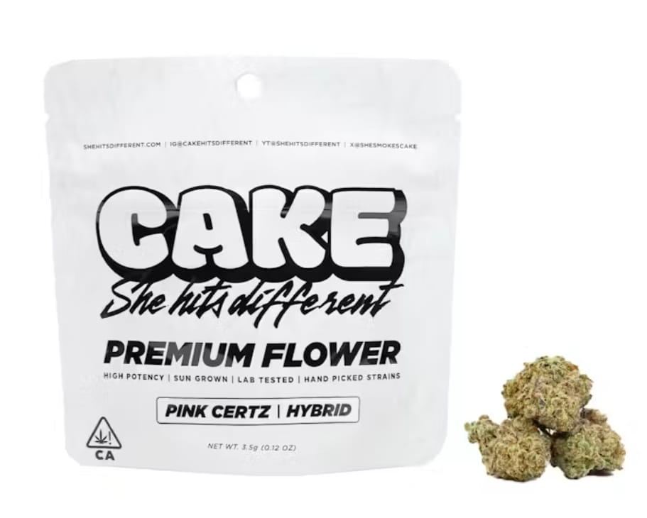 CAKE - 1/8 Premium SUNGROWN Flower - Pink Certz -  - $35.99 - Flowers
