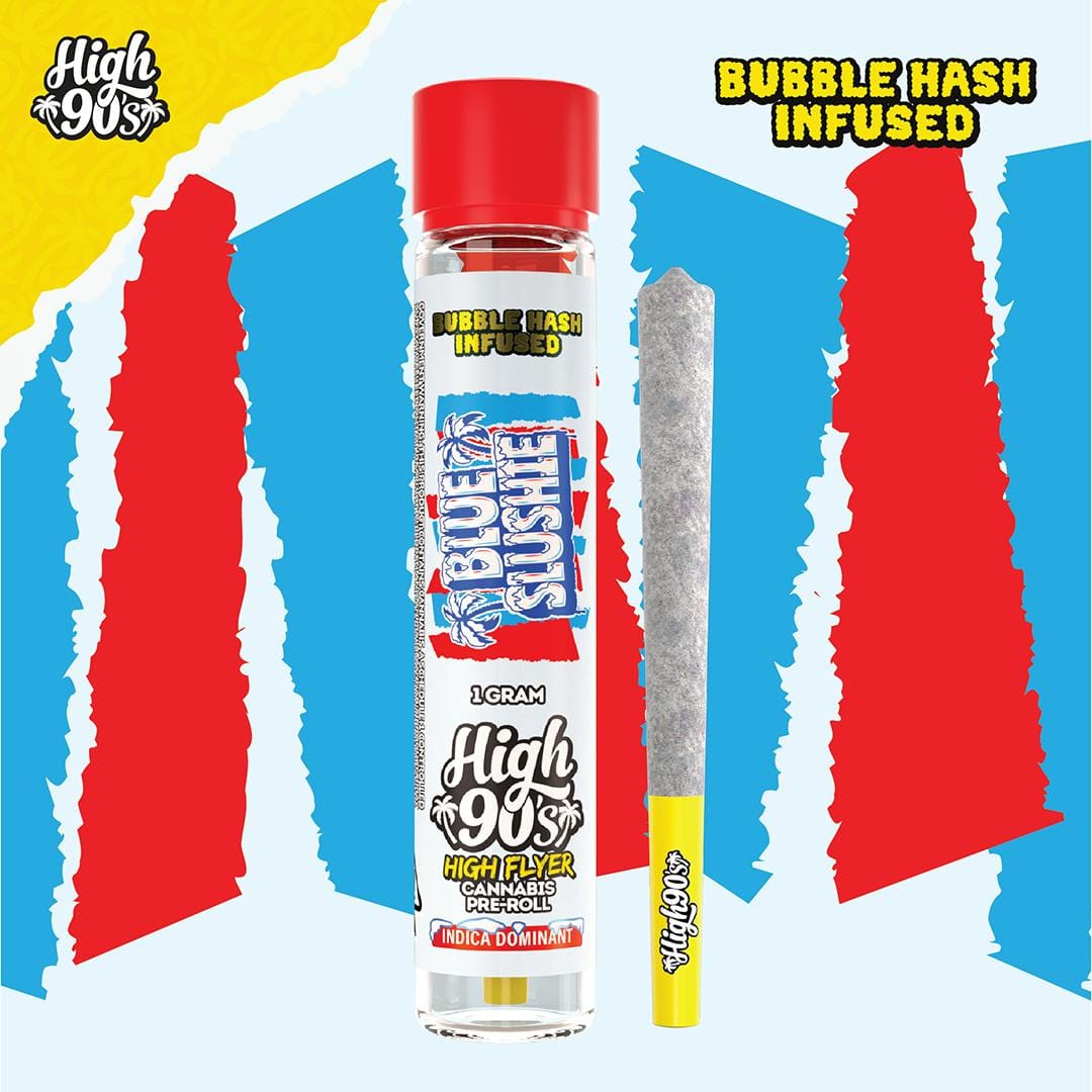 Blue Slushie 1g High Flyer Bubble Hash Infused Pre-Roll - High 90s -  - $12.50 - Flowers