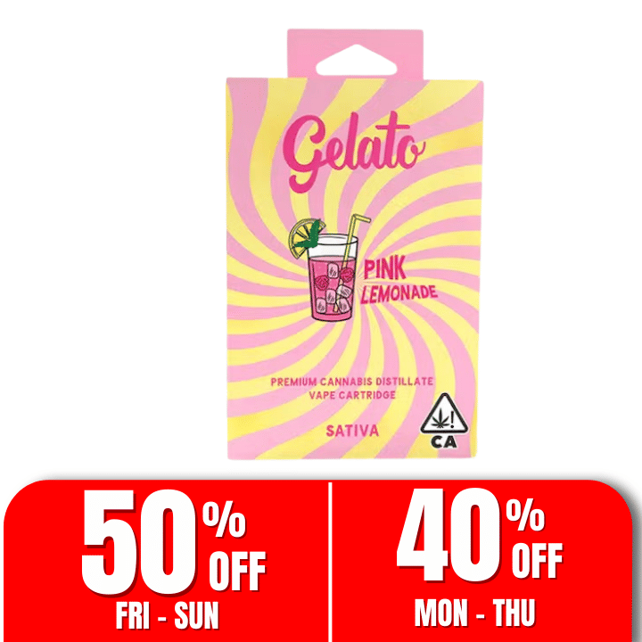 Gelato Flavor | 1g - Pink Lemonade - Cartridge - Sativa - Gelato -  - $27 - Vape Carts