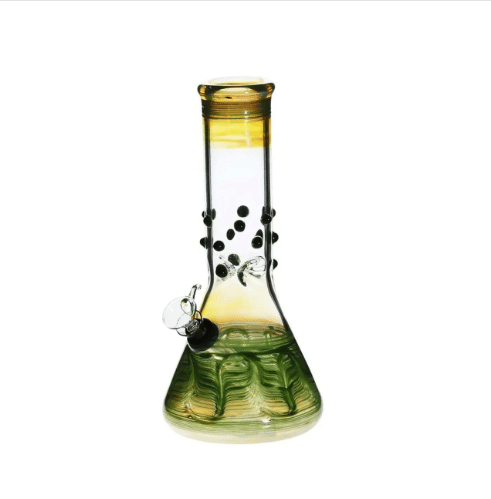 Marbled Beaker Water Pipe 8" - Biohazard -  - $40 - Paraphernalia