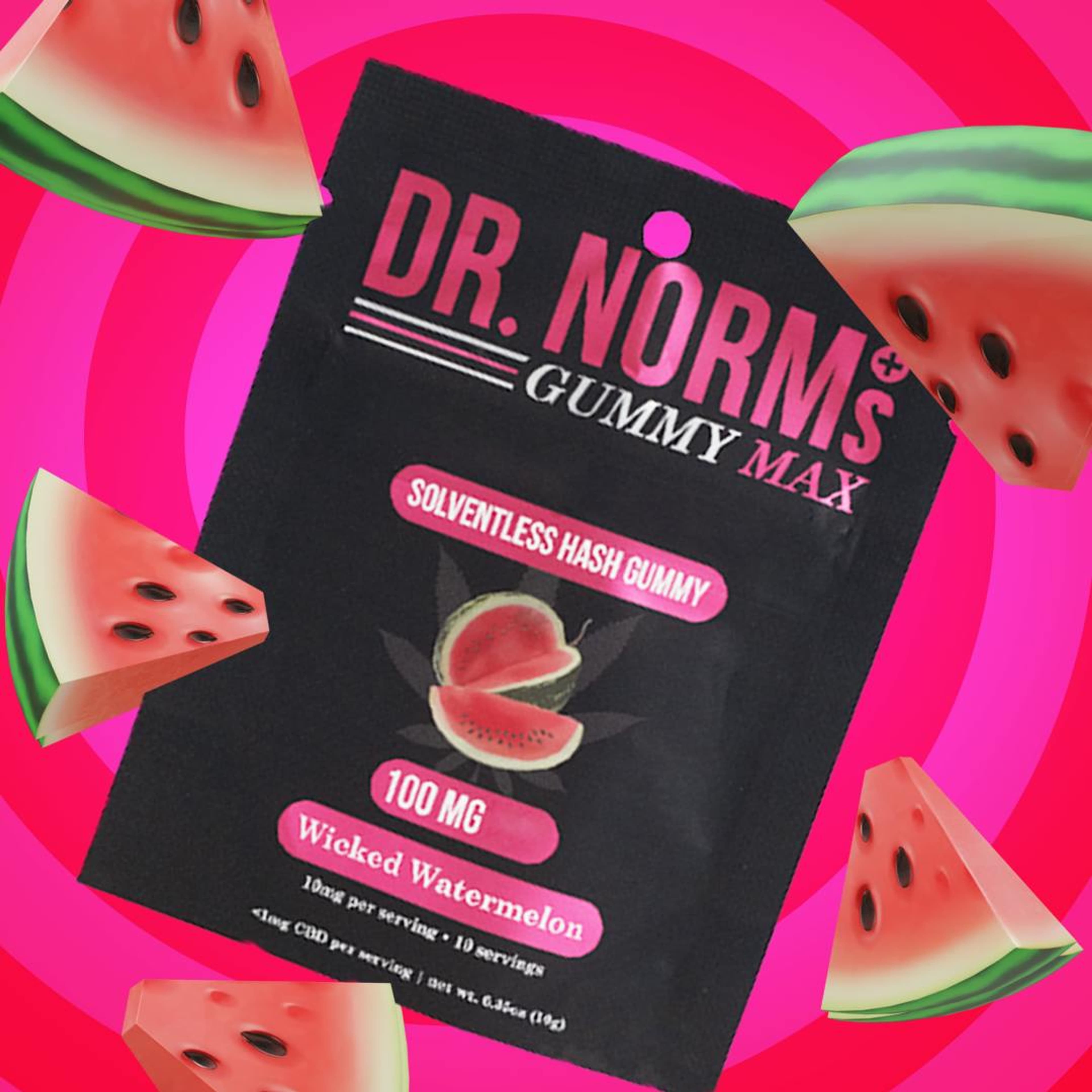 Wicked Watermelon Hash MAX 100mg Gummy - Dr. Norms - - $10.75 - Edible