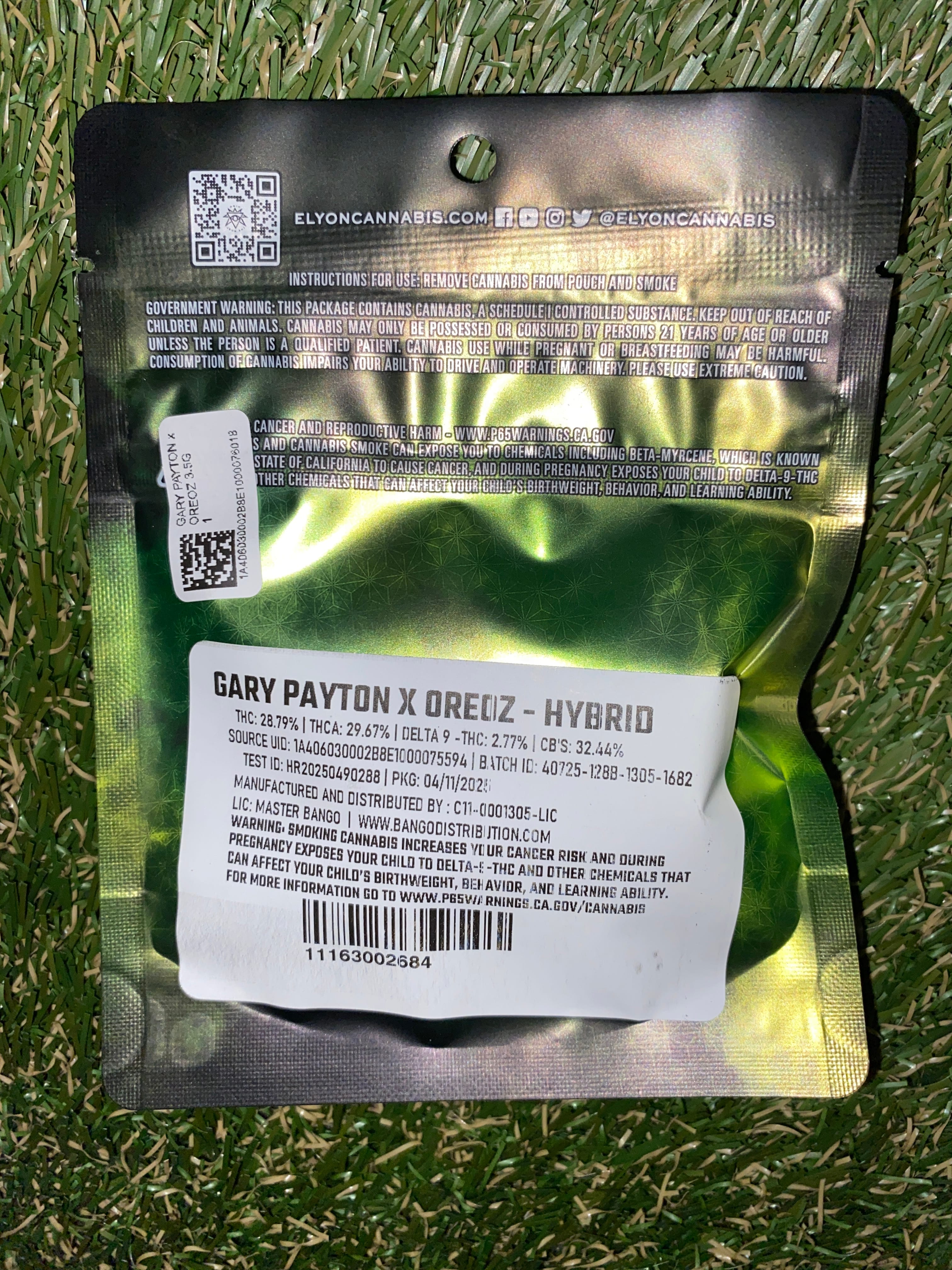 GARY PAYTON x OREOZ 3.5G - Elyon -  - $10.75 - Flower