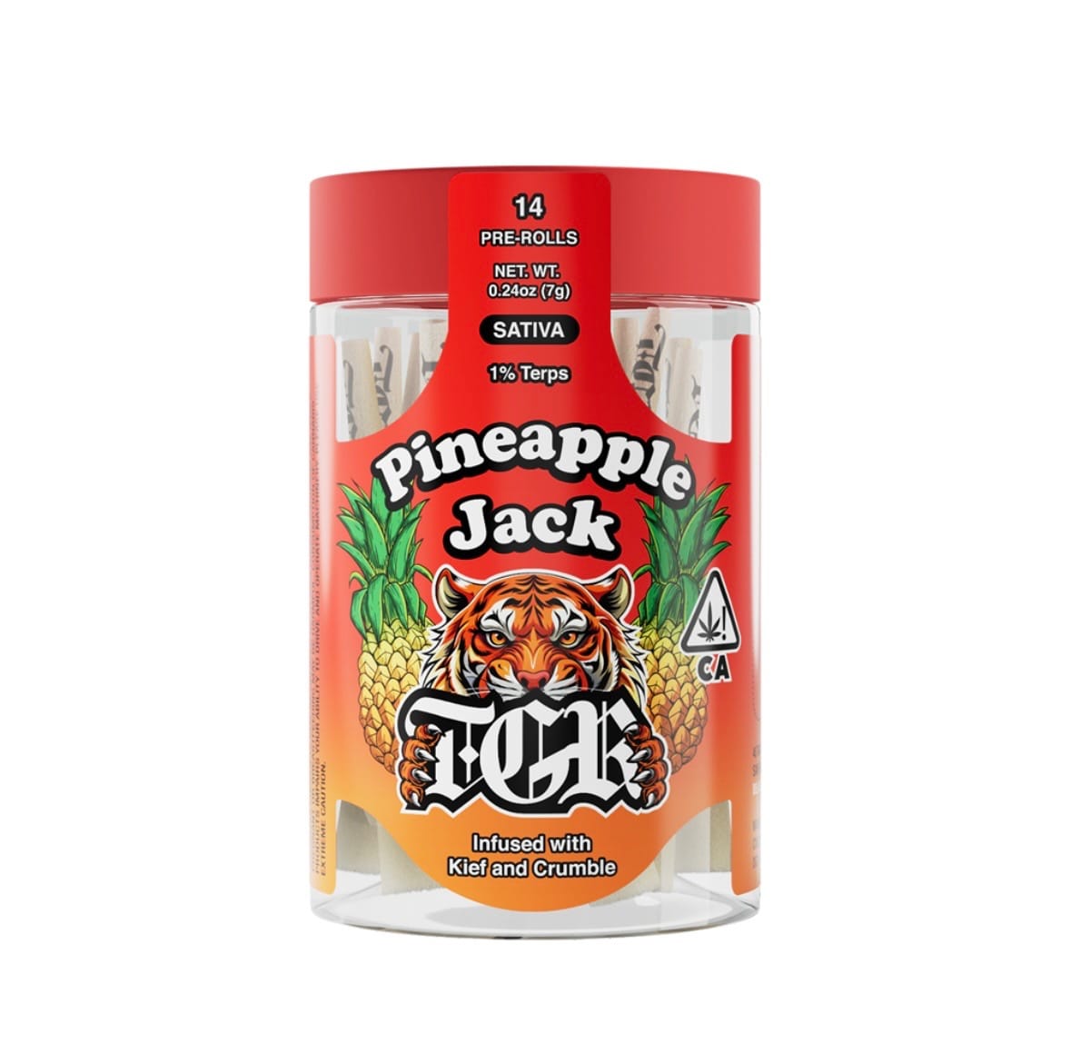 TGR - Pineapple Jack - Kief & Crumble Infused (14 Joints) - 7g - TGR - 7g - $34.99 - Pre-Rolls