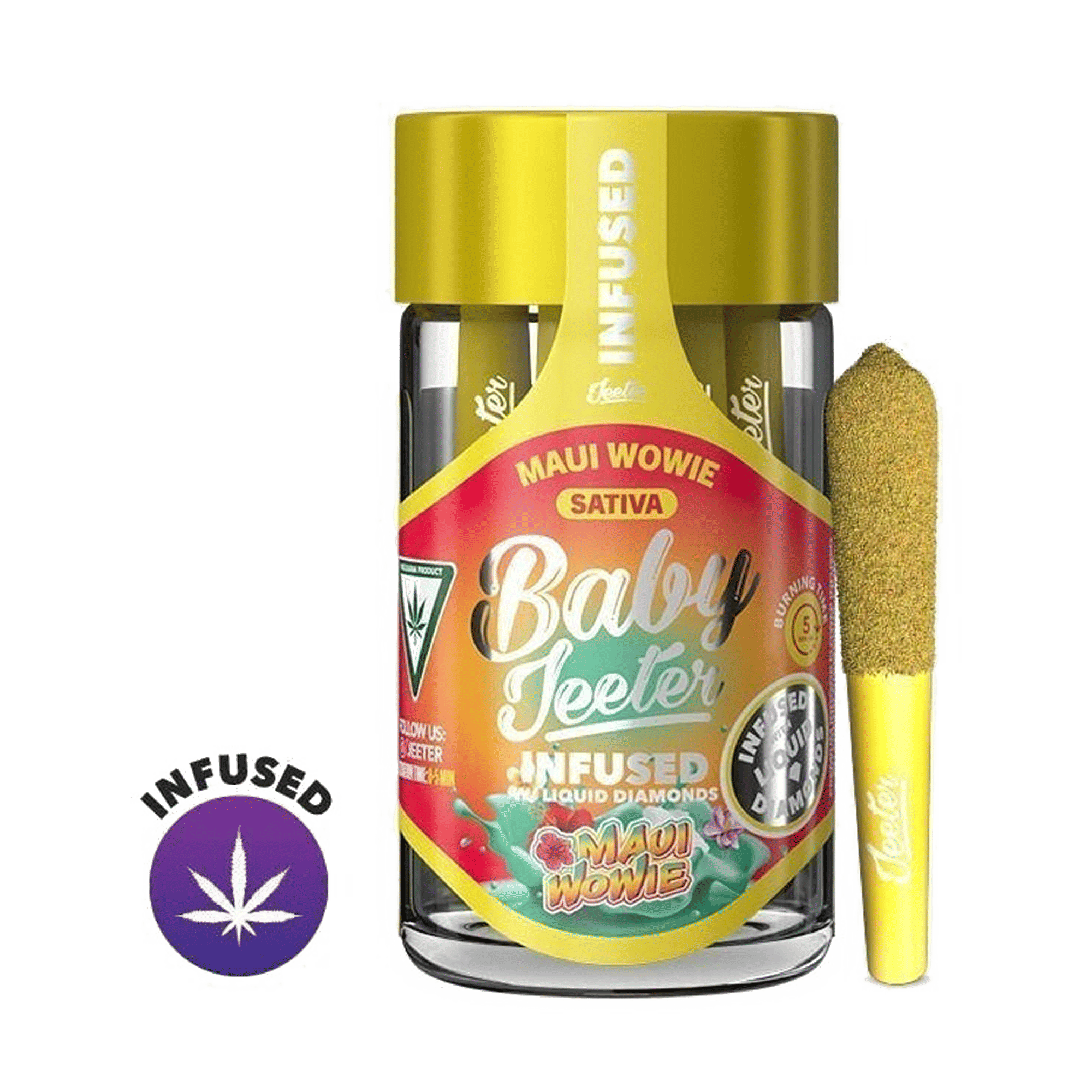 Maui Wowie - Baby Jeeter - Infused Pre-Rolls - Jeeter - 2.5g (5-Pack) - $39.99 - Infused Pre-Rolls