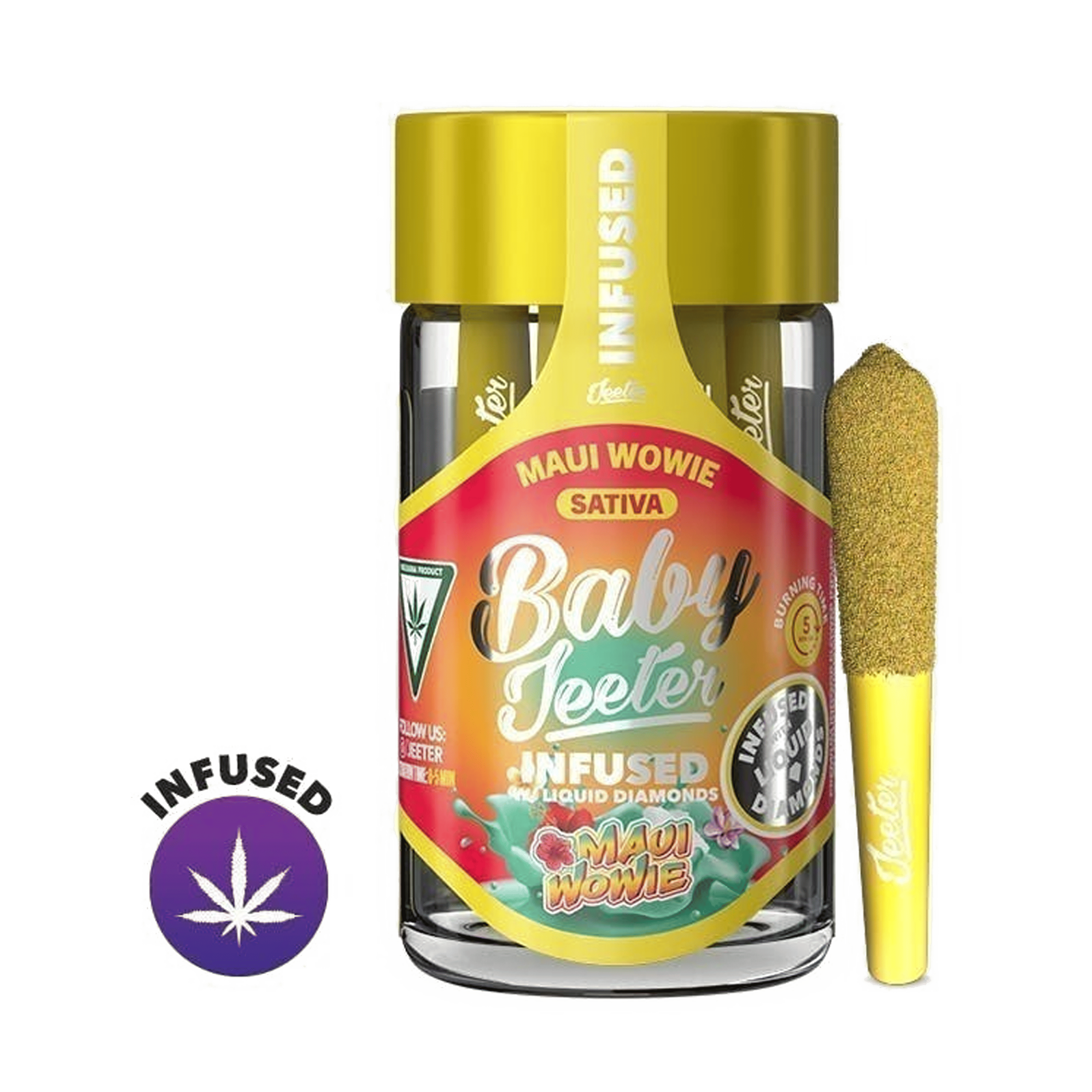 Maui Wowie - Baby Jeeter - Infused Pre-Rolls - Jeeter - 2.5g (5-Pack) - $39.99 - Infused Pre-Rolls