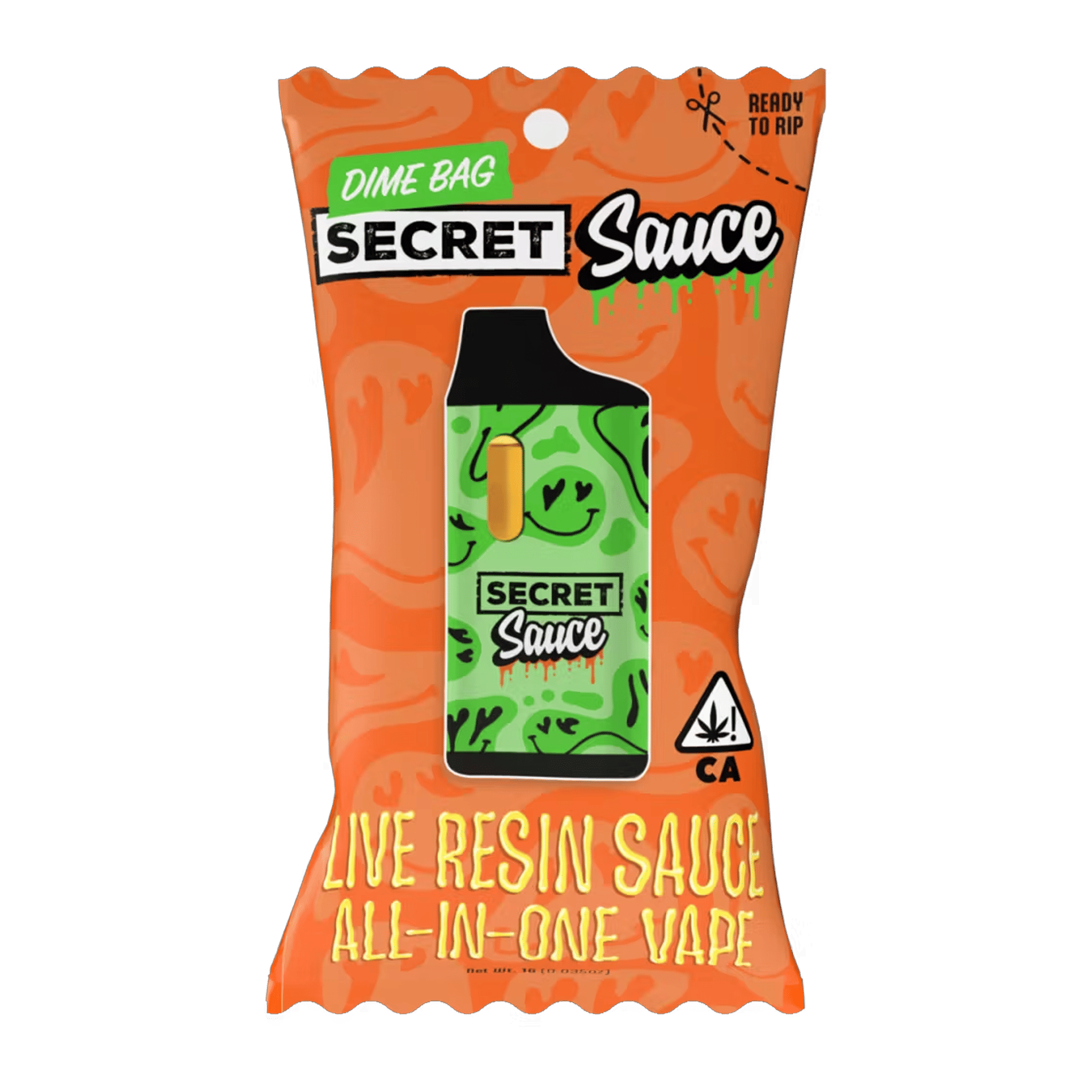 Grease Monkey - Live Resin - Sauce Disposable - Dime Bag - One Gram - $34.99 - Disposable Vape (All-In-One, Battery Built-In)