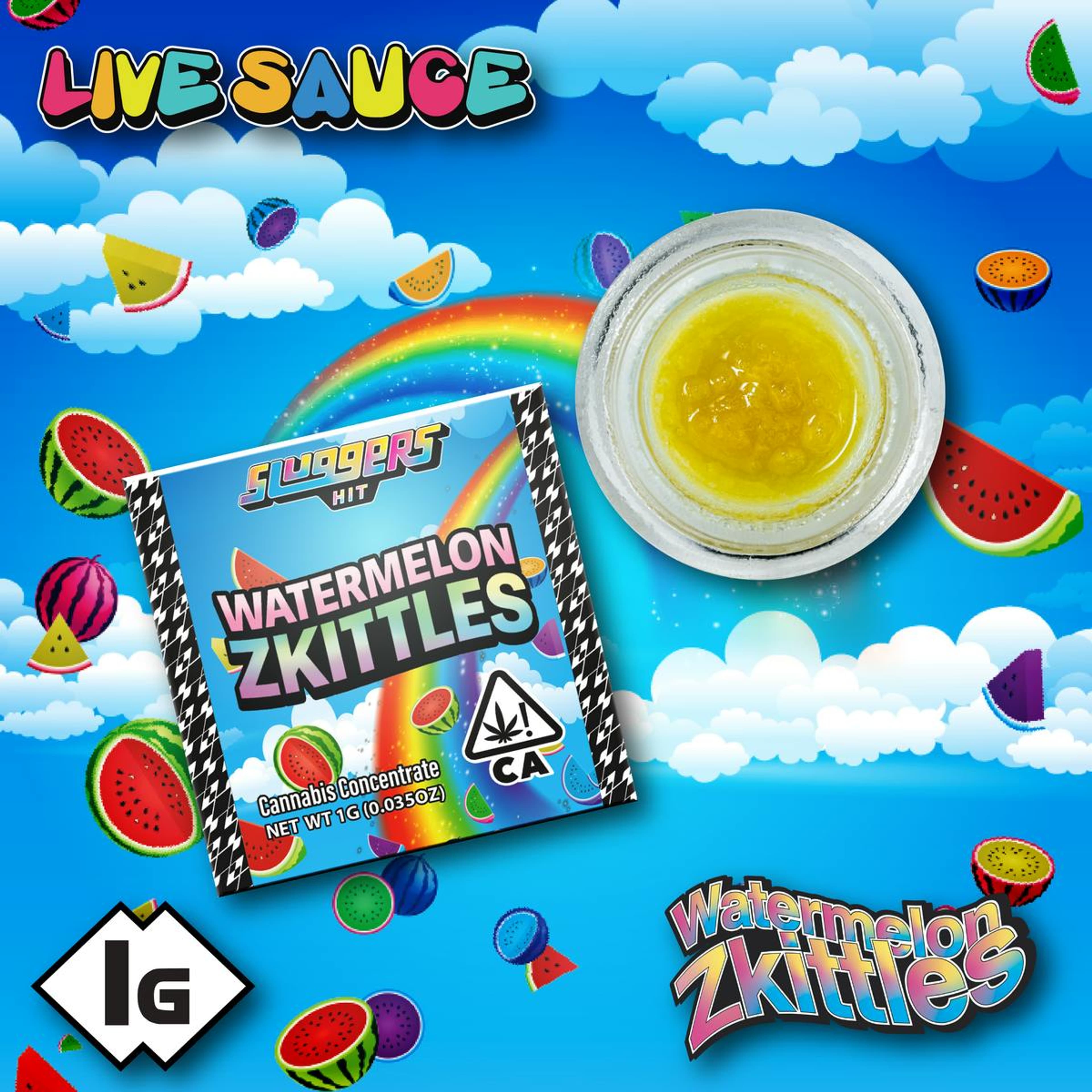 Sluggers - Watermelon Z - Live Sauce - 1g - Sluggers - Watermelon Z - $40.99 - Concentrates