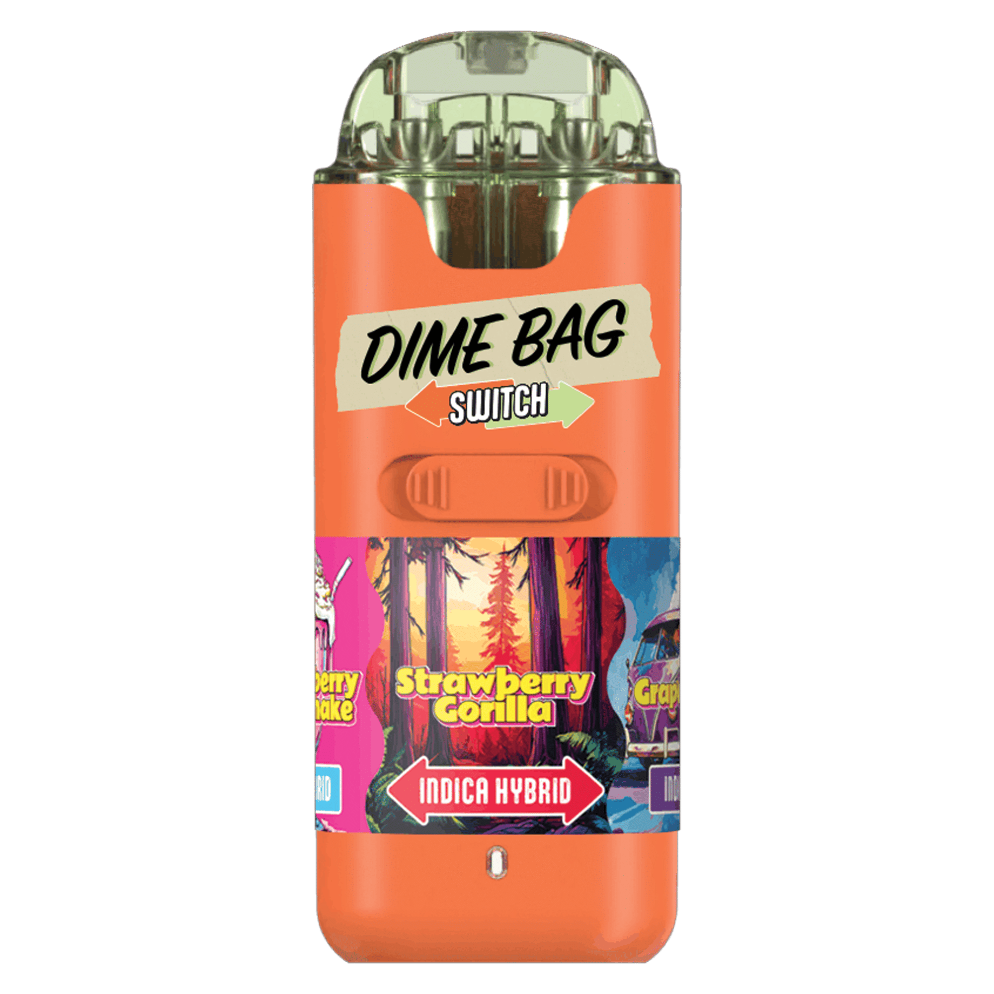Strawberry Meltshake x Grape Ape - SWITCH - Disposable - Dime Bag - One Gram - $29.99 - Disposable Vape (All-In-One, Battery Built-In)
