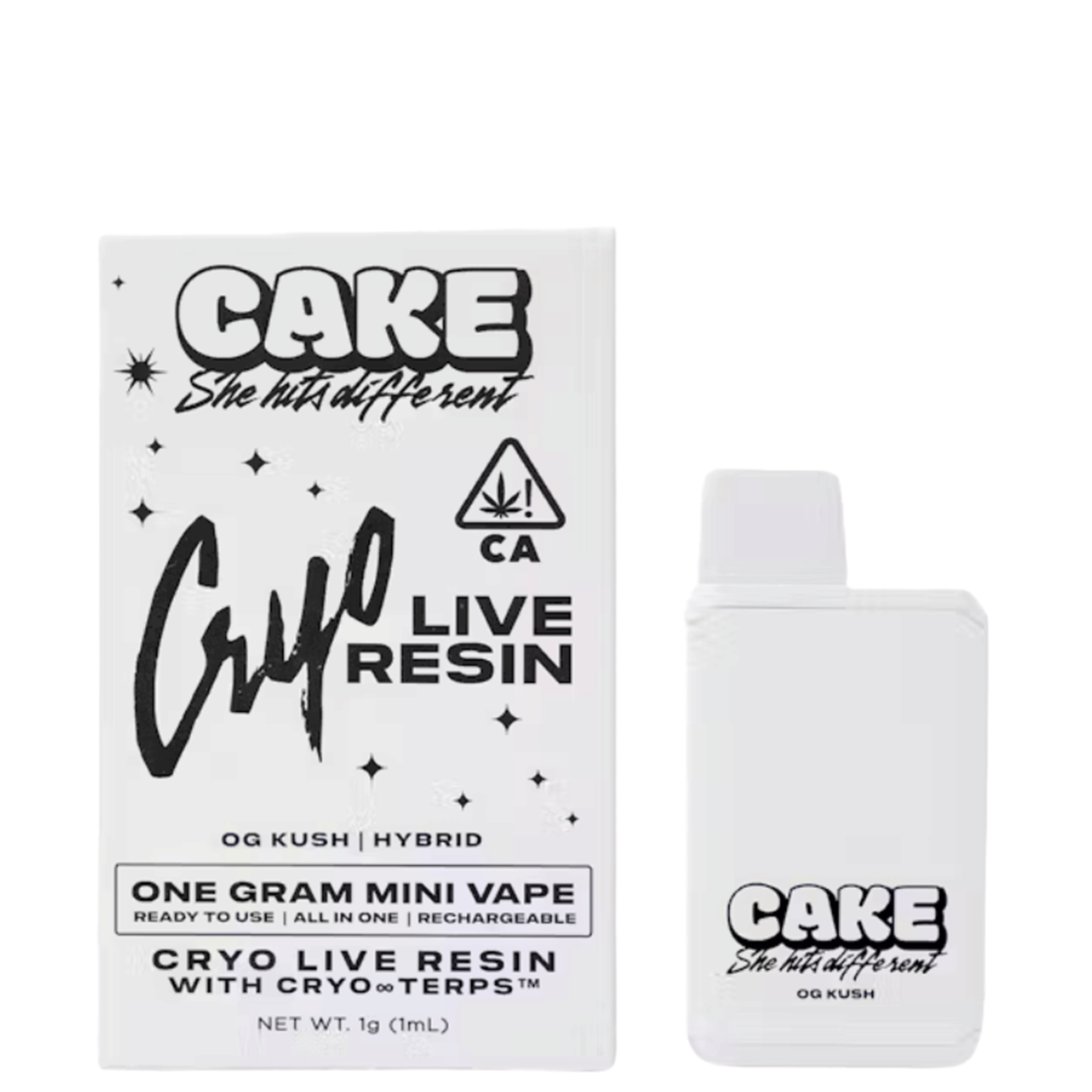 OG Kush Cryo Live Resin Disposable (1G) - Cake - null - $35 - Cartridge