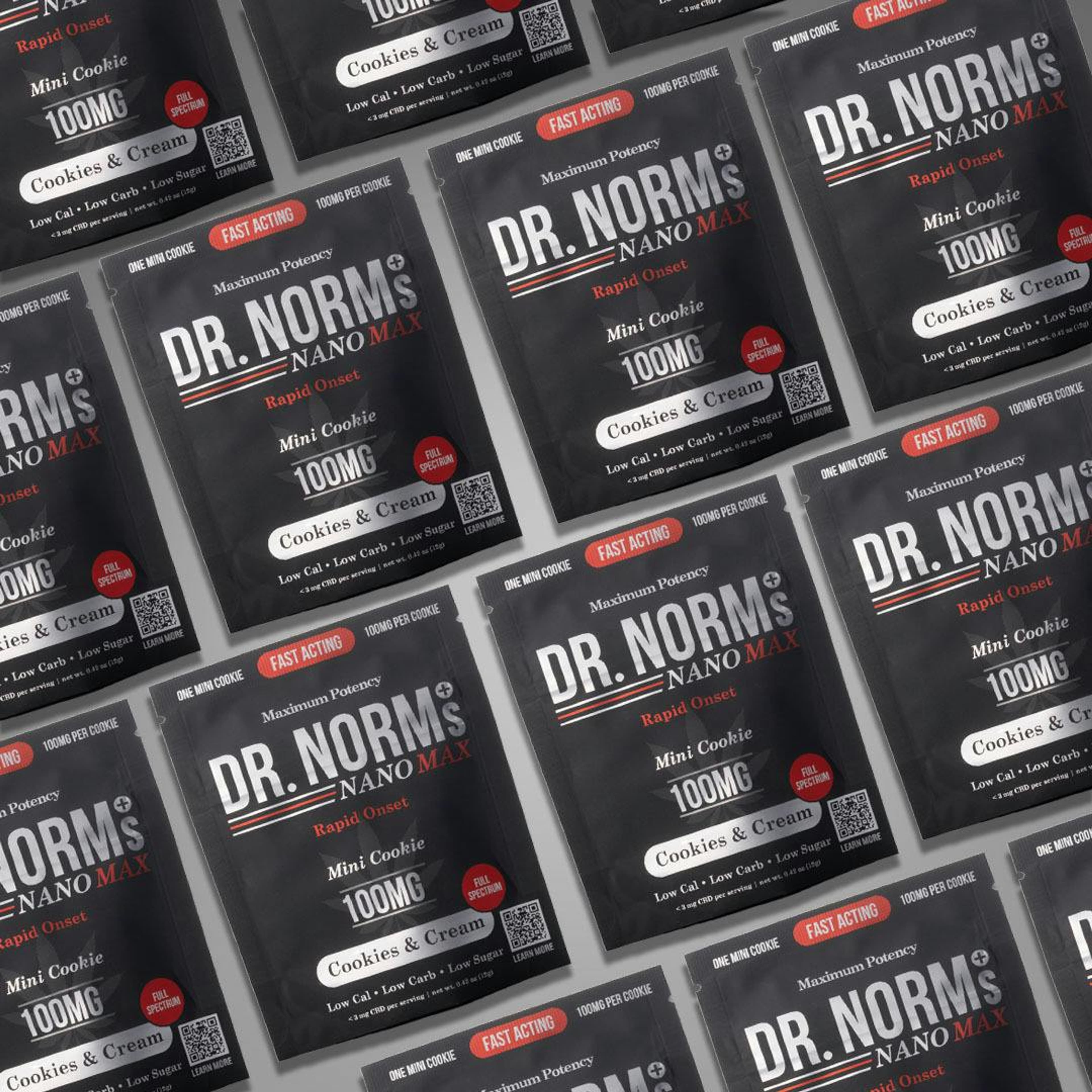 Cookies & Cream NANO MAX Mini Cookie 100mg - Dr. Norms - - $13.50 - Edible