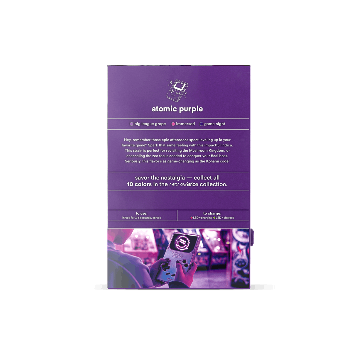 Turn Down Retrovision BB AIO | 1g - Atomic Purple - Indica - Turn -  - $27 - All-In-Ones