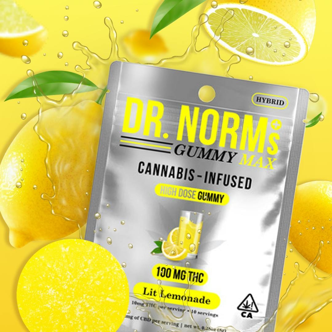 Lit Lemonade MAX Gummy 100mg - Dr. Norms -  - $9 - Edible