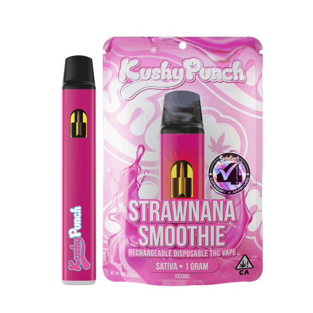 1G Kushy Punch Vape - Strawnana Smoothie