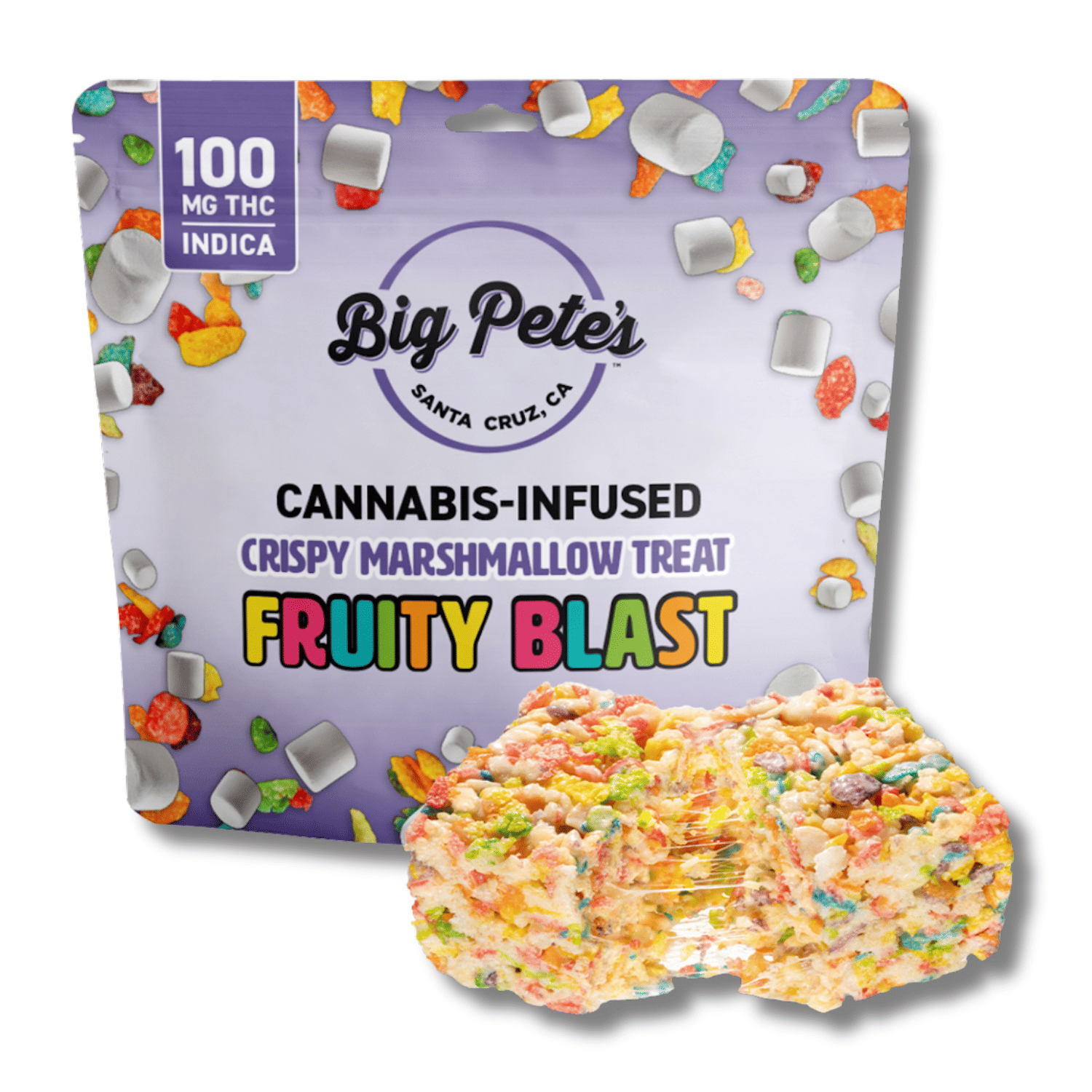 Fruit Blast Crispy Marshmallow Treat 100mg - Big Pete's -  - $16.25 - Edible