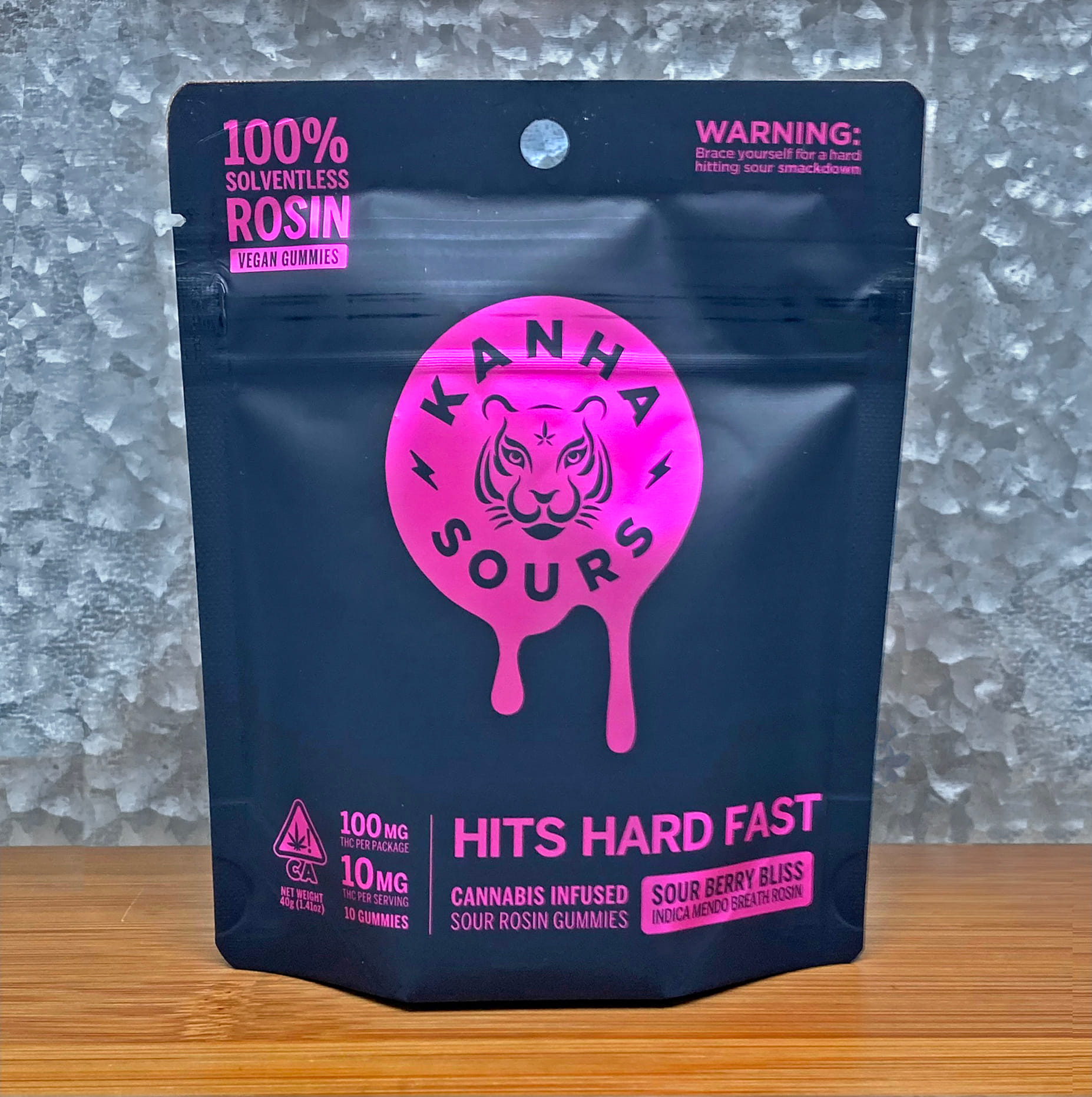 Sour Berry Bliss Rosin 100mg Gummies - Kanha -  - $28 - Edible